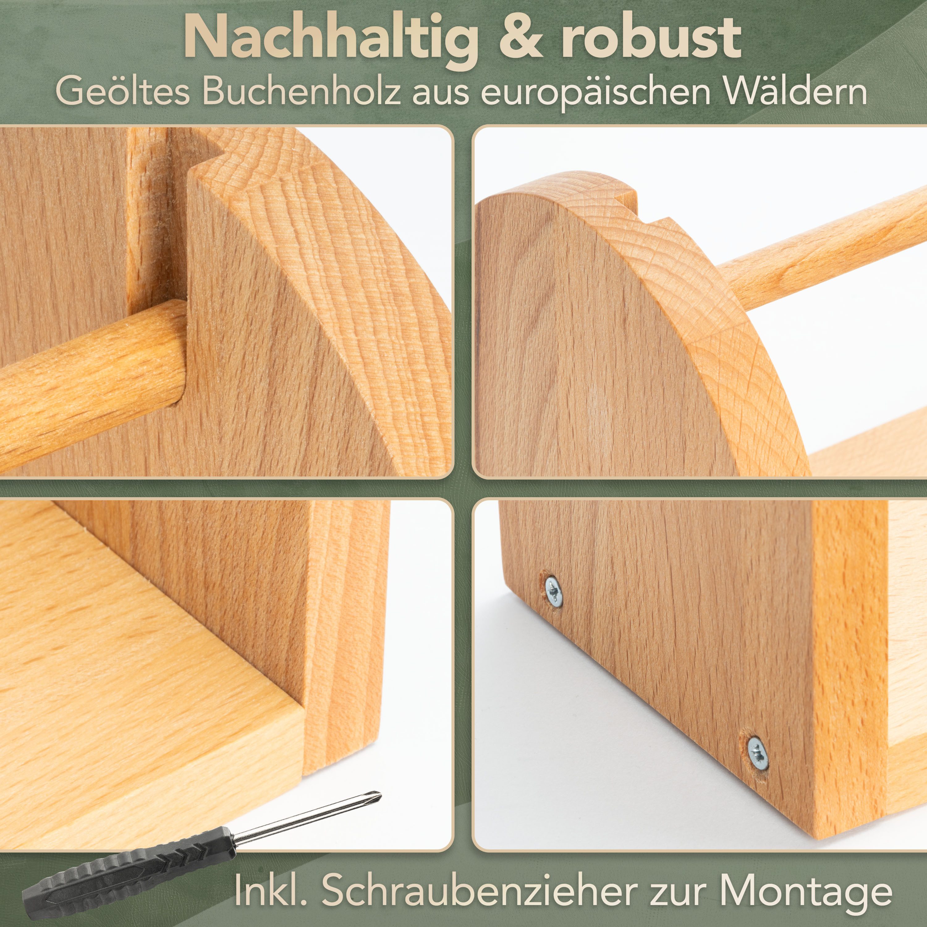 WIESEN.design Nähkästchen Geschenkband Halter, Wollabwickler, Garnrollenhal günstig online kaufen