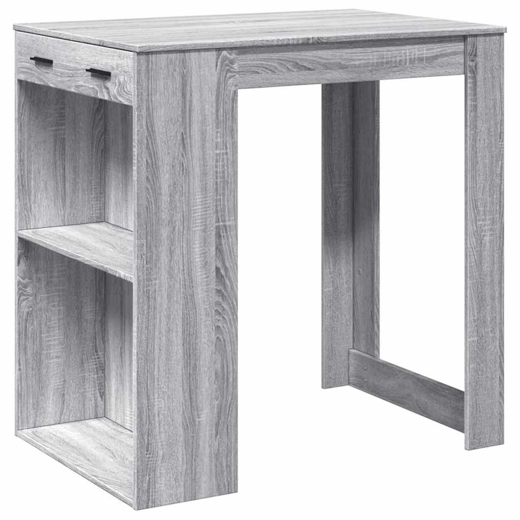 vidaXL Esstisch Bartisch Grau Sonoma 102x70x103,5 günstig online kaufen