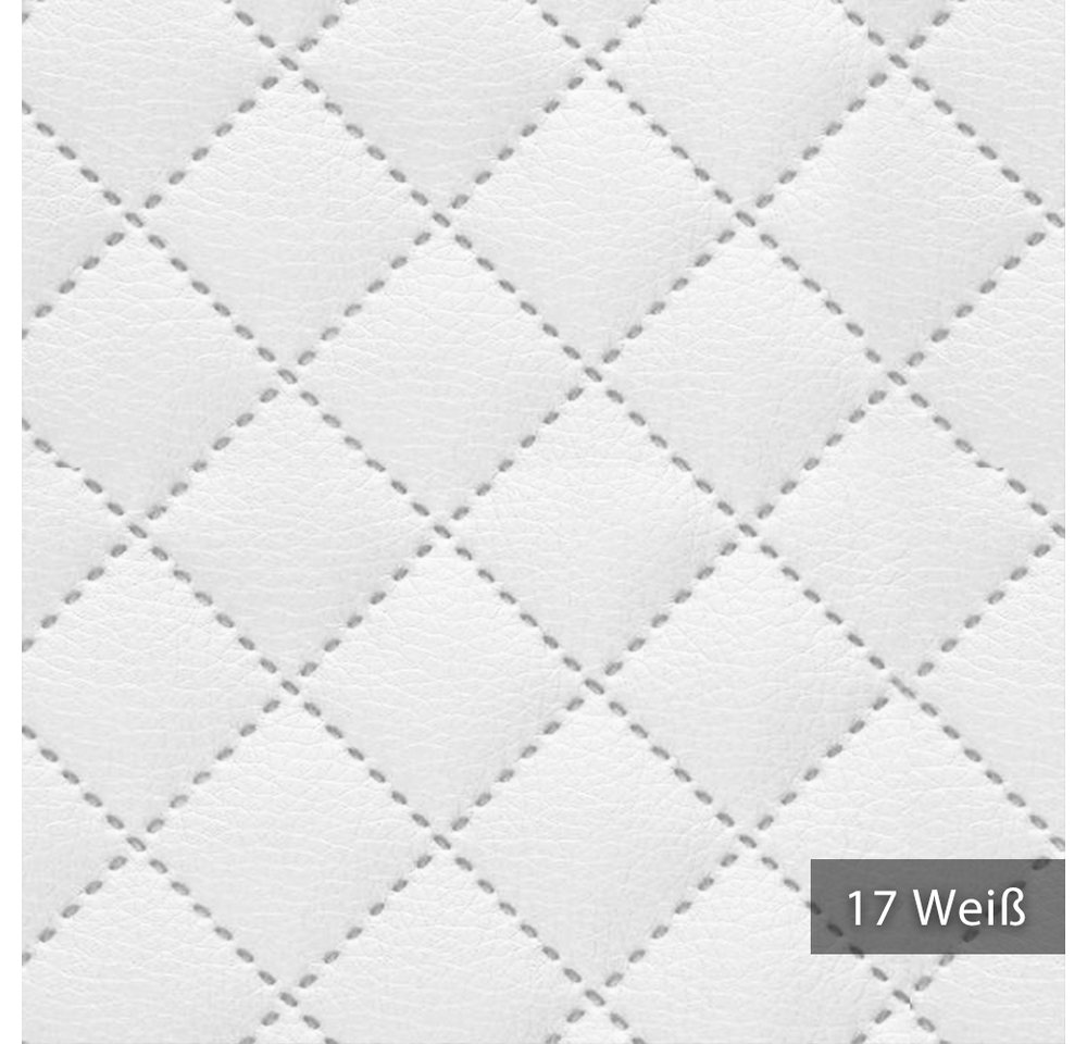 Thumbnail - novely® Stoff SOLTAU Kunstleder - 3-lagig gesteppter Volumen-Polsterstoff mit Karo-M, Robust, Voluminös, Pflegeleicht, M...