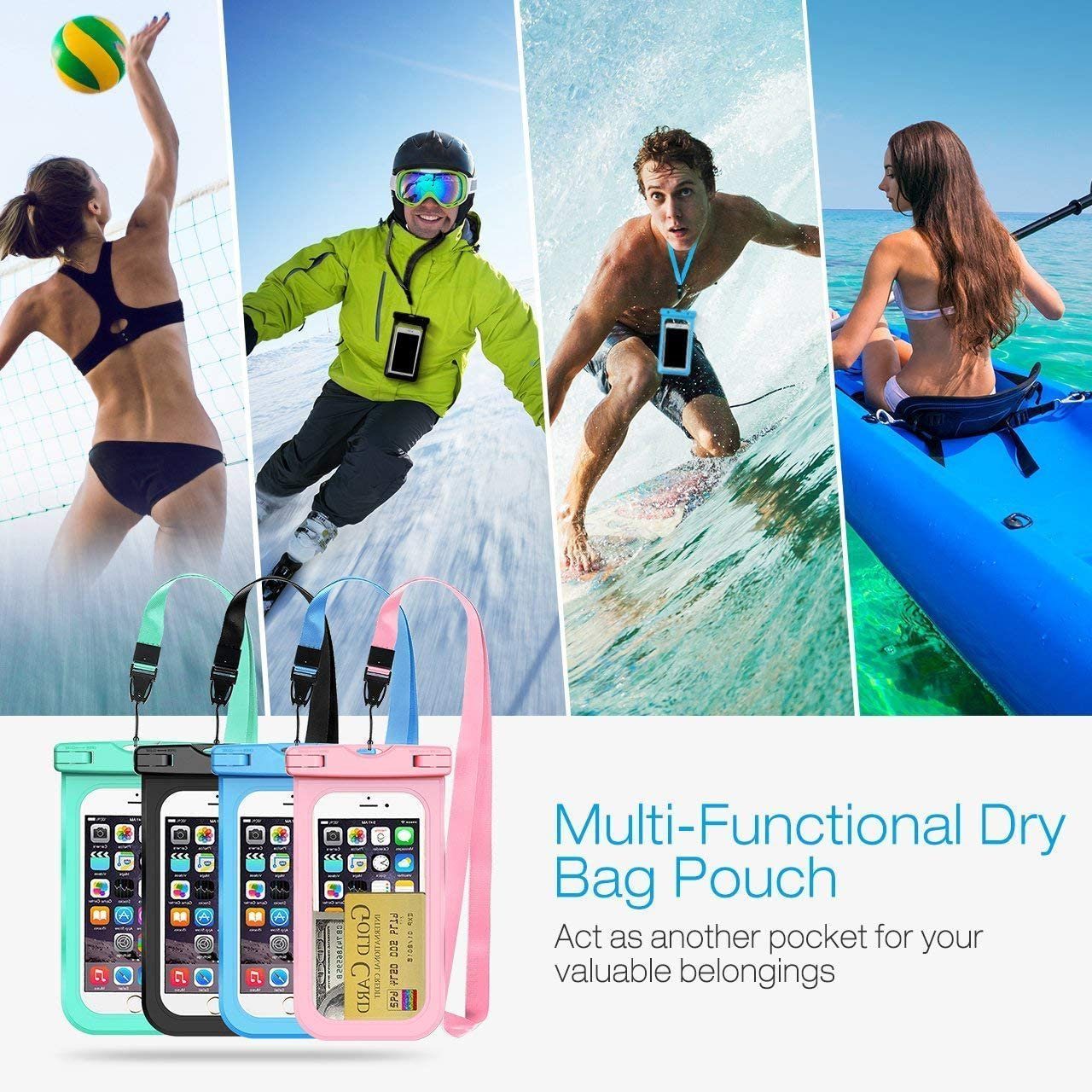 MORRENT Handyhülle Wasserdichte Handyhülle, 7 Zoll, für iPhone und Samsung 17,8 cm (7 Zoll), wasserdicht – Bild 5 von 5