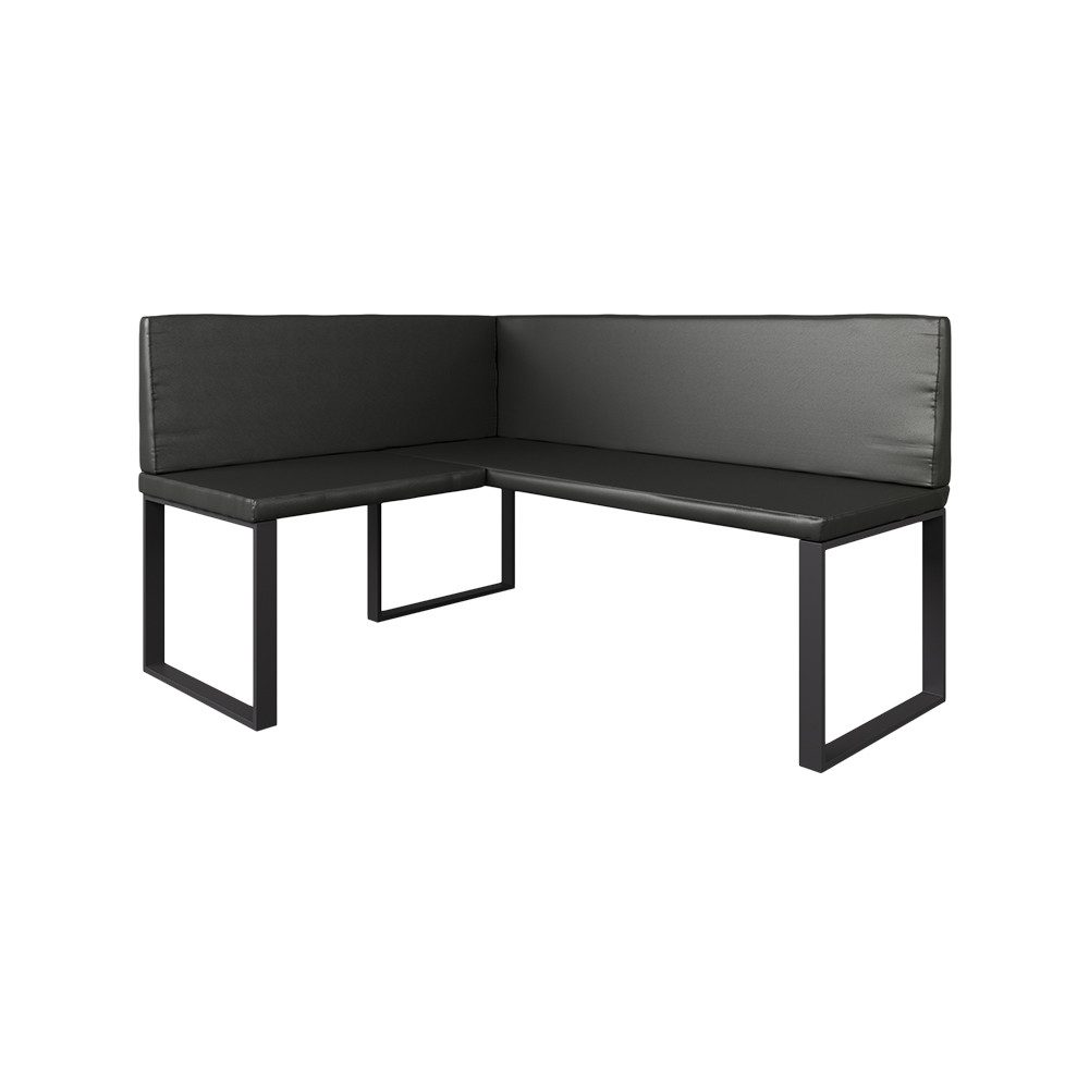 Vicco Sitzbank Ravon, Schwarz, 120 x 150 cm (1-St)