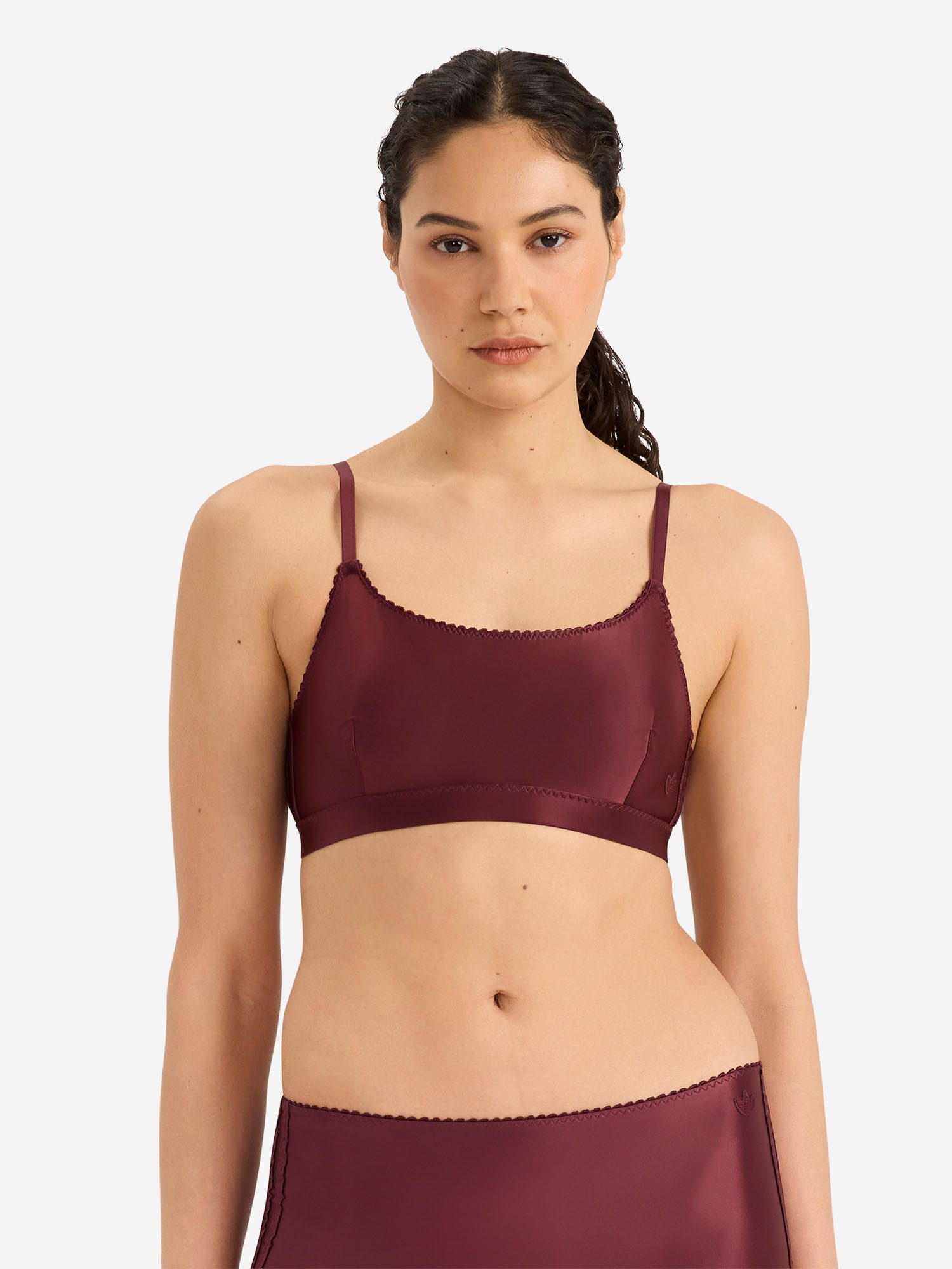 adidas Originals Bralette Originals Comfort Satin Soft‑BH, Spitzen‑Bralette, BH ohne Bügel