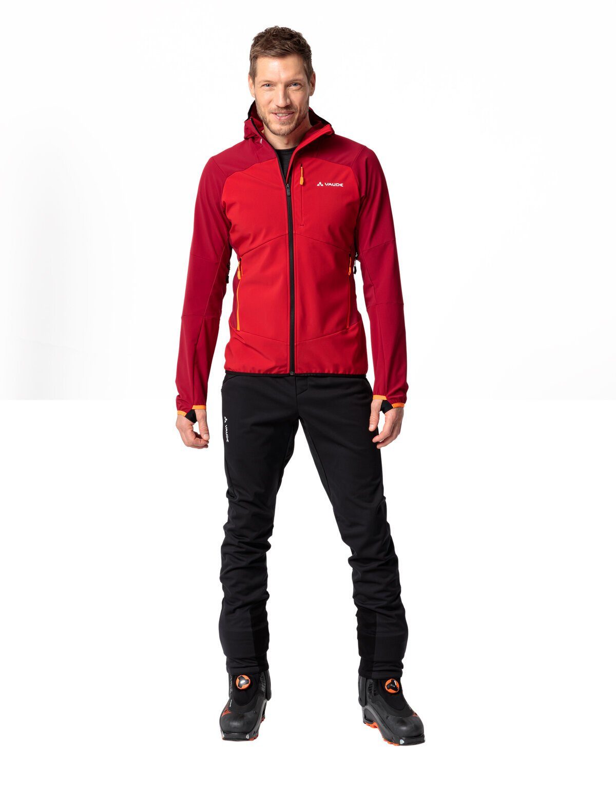 dark Outdoorjacke V Men's kompensiert Larice red (1-St) indian Jacket Klimaneutral VAUDE