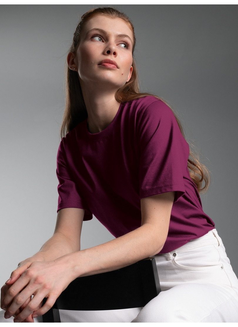 Trigema T-Shirt TRIGEMA T-Shirt DELUXE Baumwolle (1-tlg)