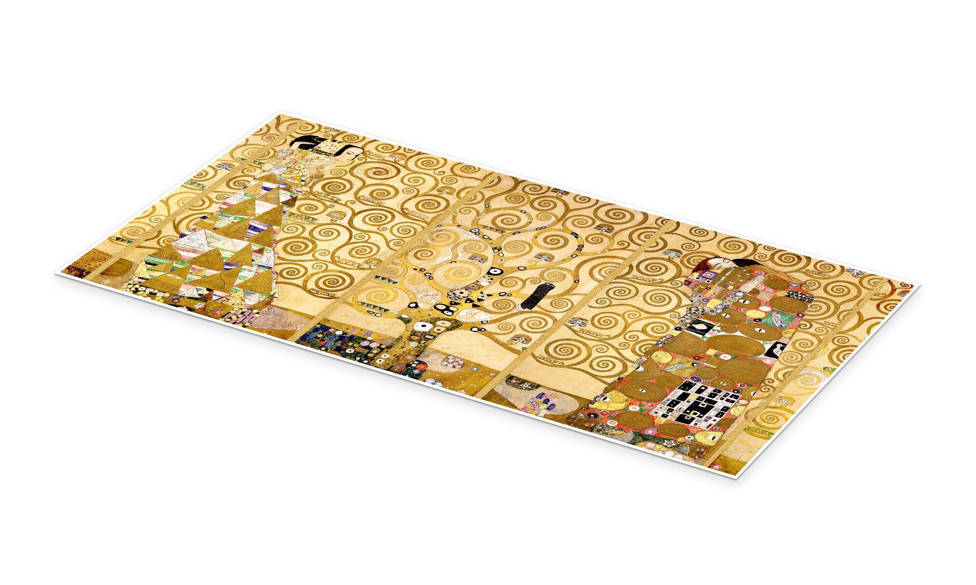 Posterlounge Wandbild Der Lebensbaum (komplett), Gustav Klimt, erhältlich als Poster, Leinwandbild, Wandsticker oder Acrylglasbild