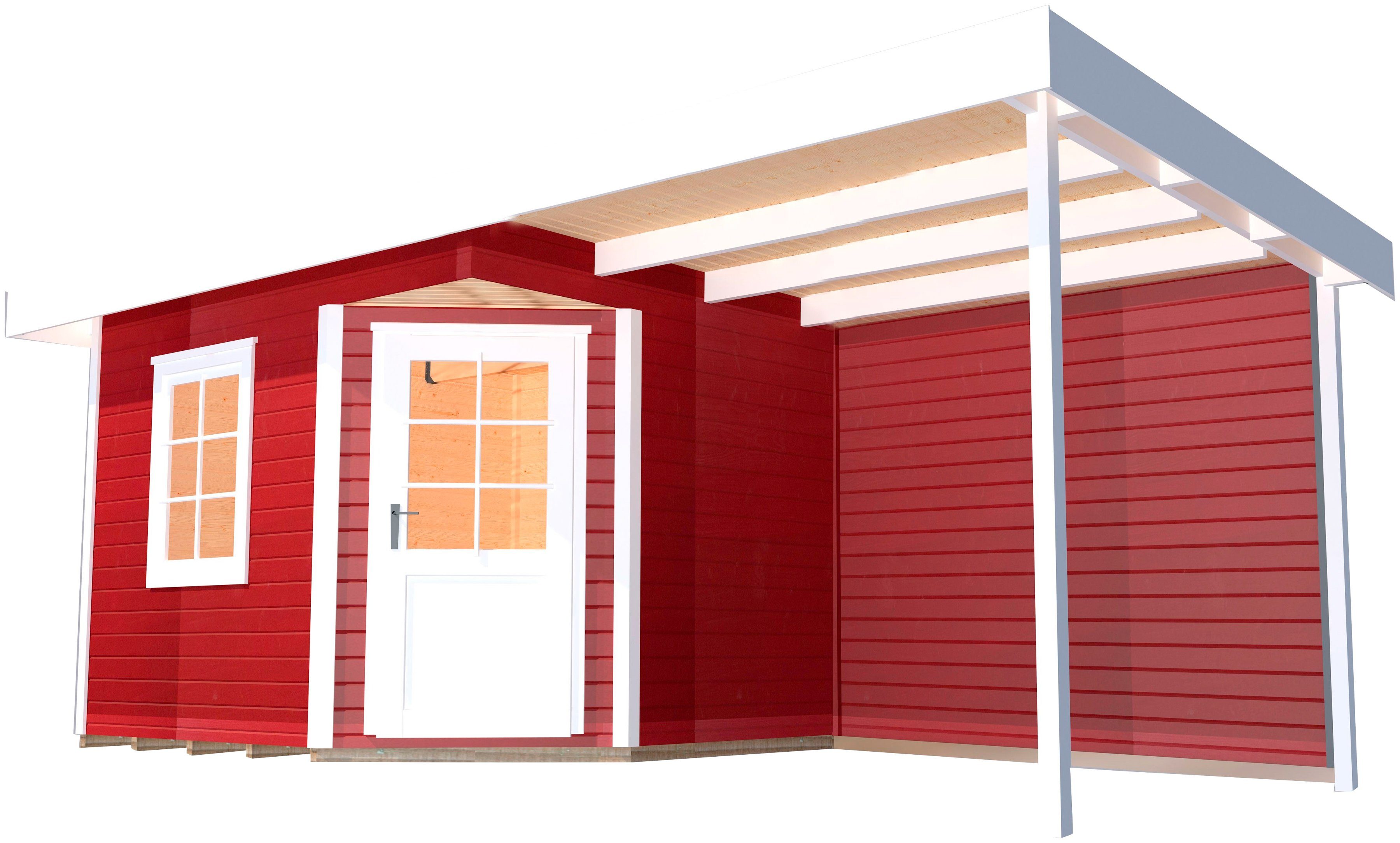 weka Gartenhaus Designhaus 213A Gr.1, BxT: 442x278 cm, (Set)