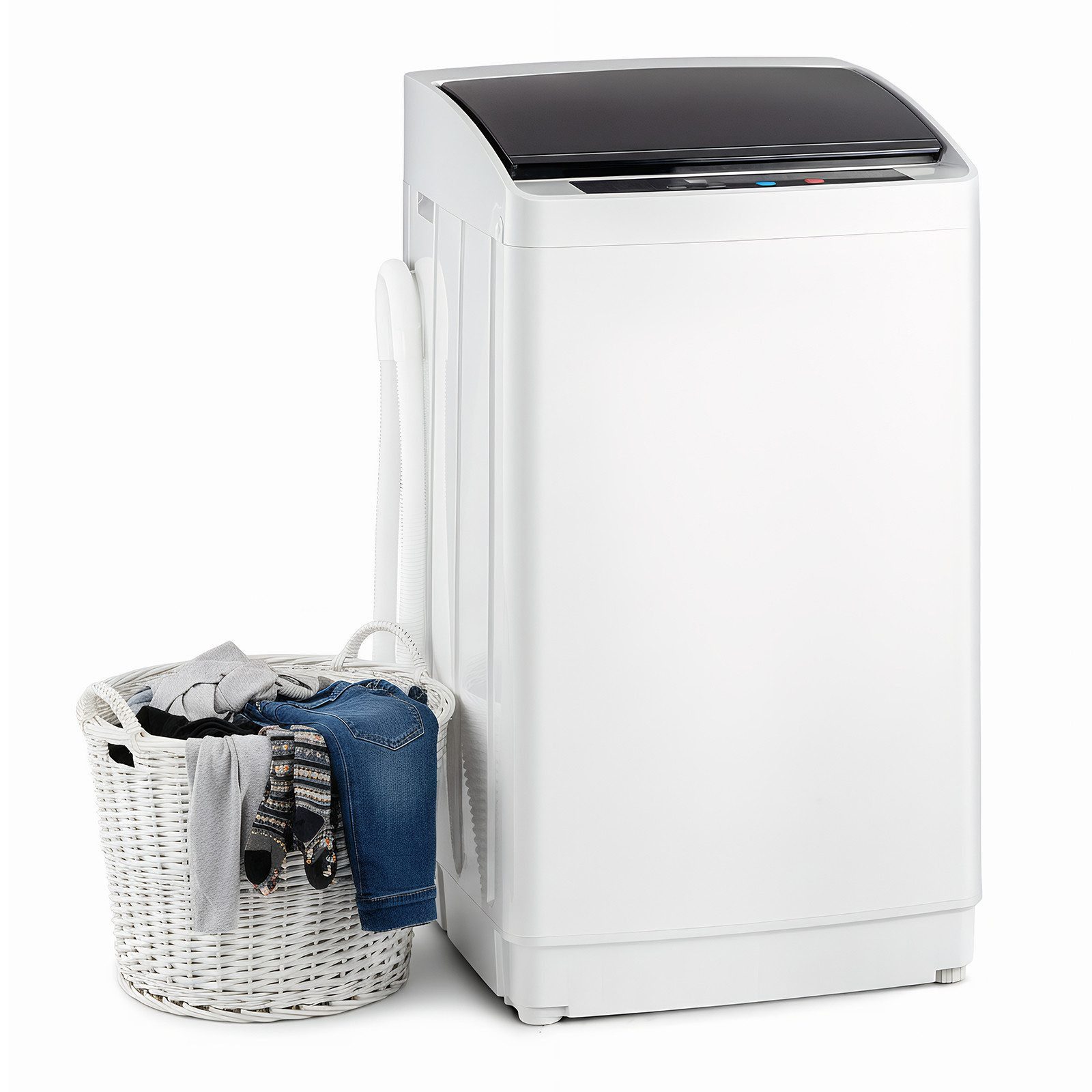 LALAHO Waschmaschine Toplader XQB50-168, 26-Minuten-Schnellwaschgang