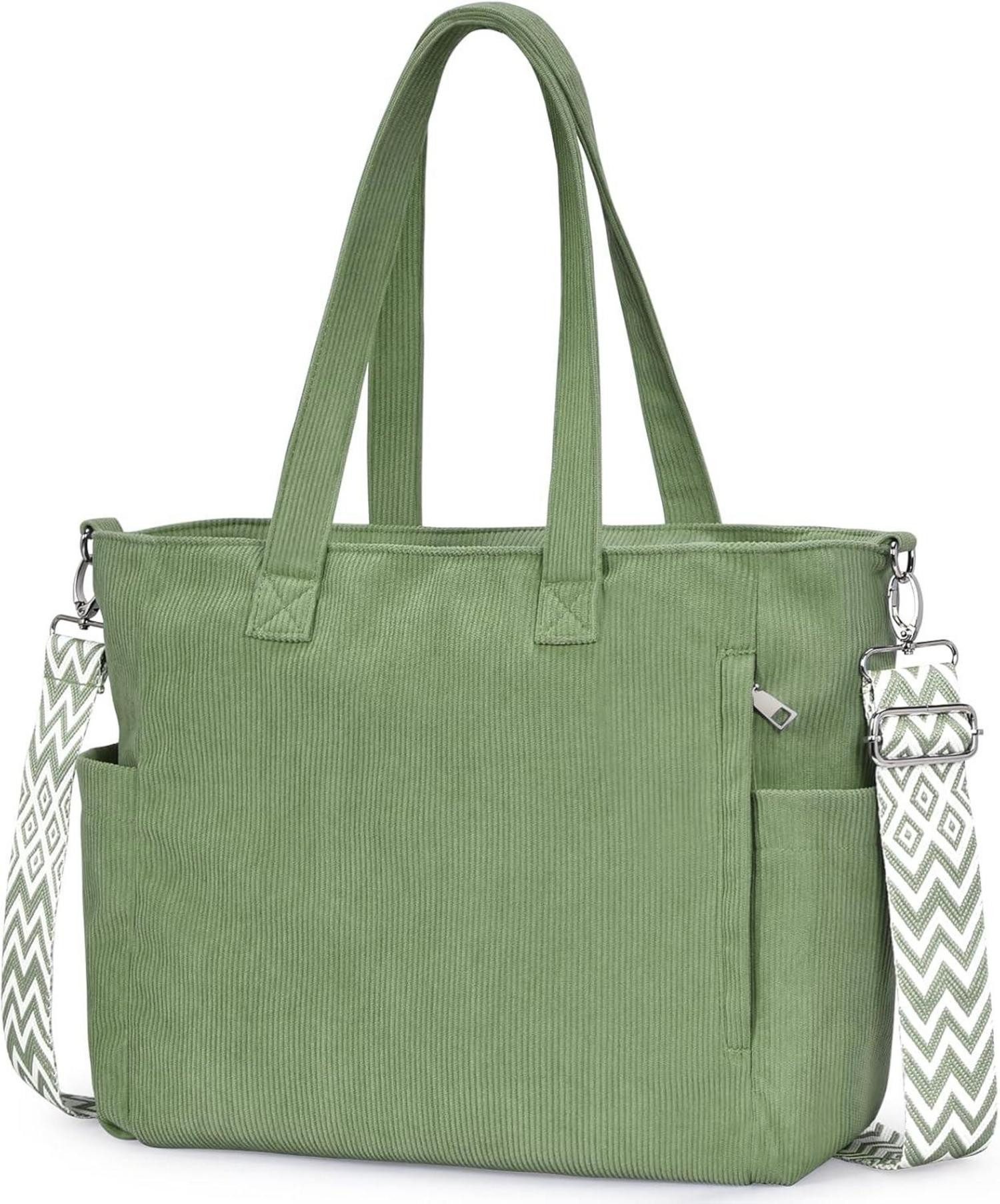 Handtasche Damen Handtasche Cord Shopper Umhängetasche Tote Crossbody