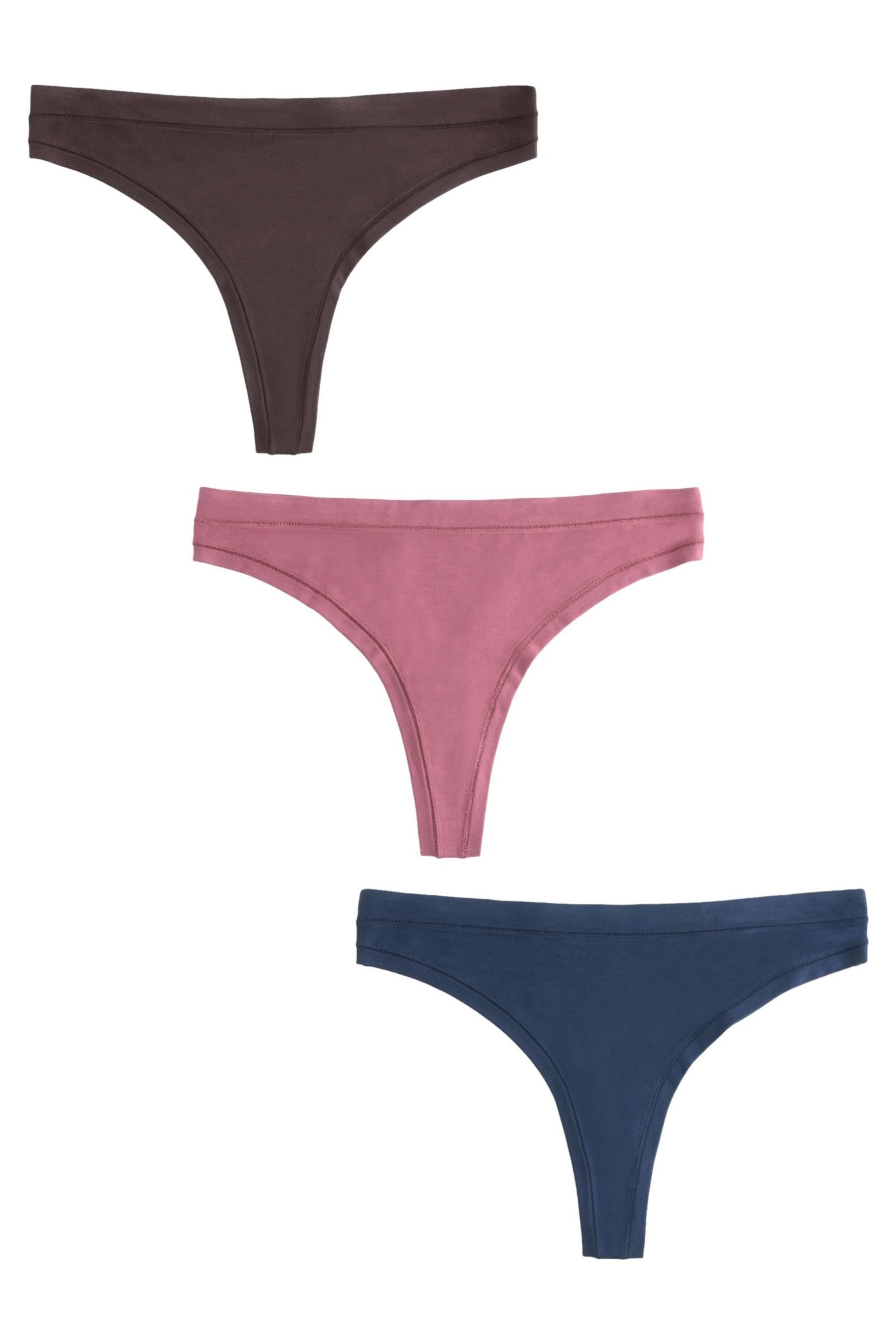 Next String Ultimate Comfort Baumwollslips, 3er-Pack, Tanga (3-St)