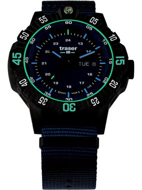 Traser Quarzuhr Traser H3 110724 P99 Q Tactical Blue Herrenuhr 46m