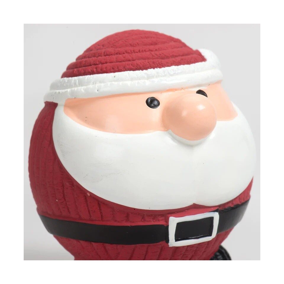 HuggleHounds Tierquietschie Hundespielzeug Santa Ruff-Tex