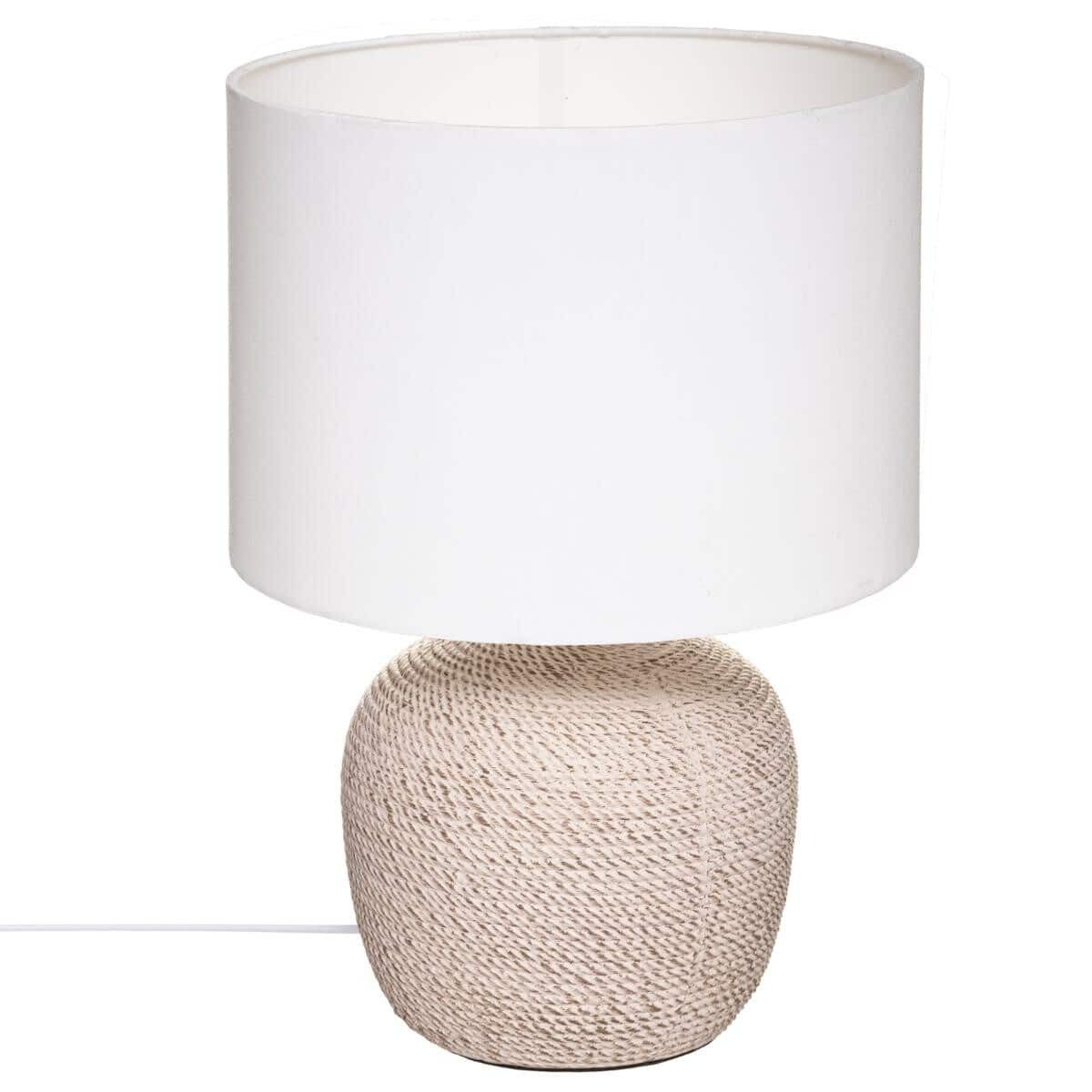 Atmosphera Créateur d'intérieur Tischleuchte Tischlampe mit Keramikfuß DAVIA, H. 40 cm, Leuchte mit Dekofunktion, ohne Leuchtmittel