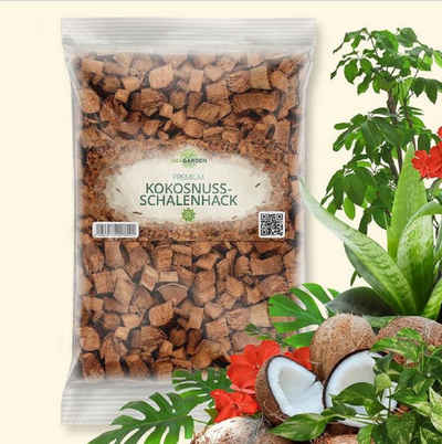 OraGarden Kokosmulch Premium Kokosschalenhack für alle Pflanzenerden + Terrarien-Substrate, 3 l, klimafreundlich, torffrei