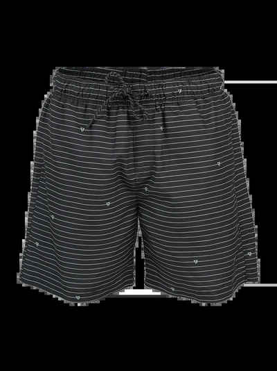 Brunotti Badeshorts Cruneco-Stripe Men Swim Shorts BLACK