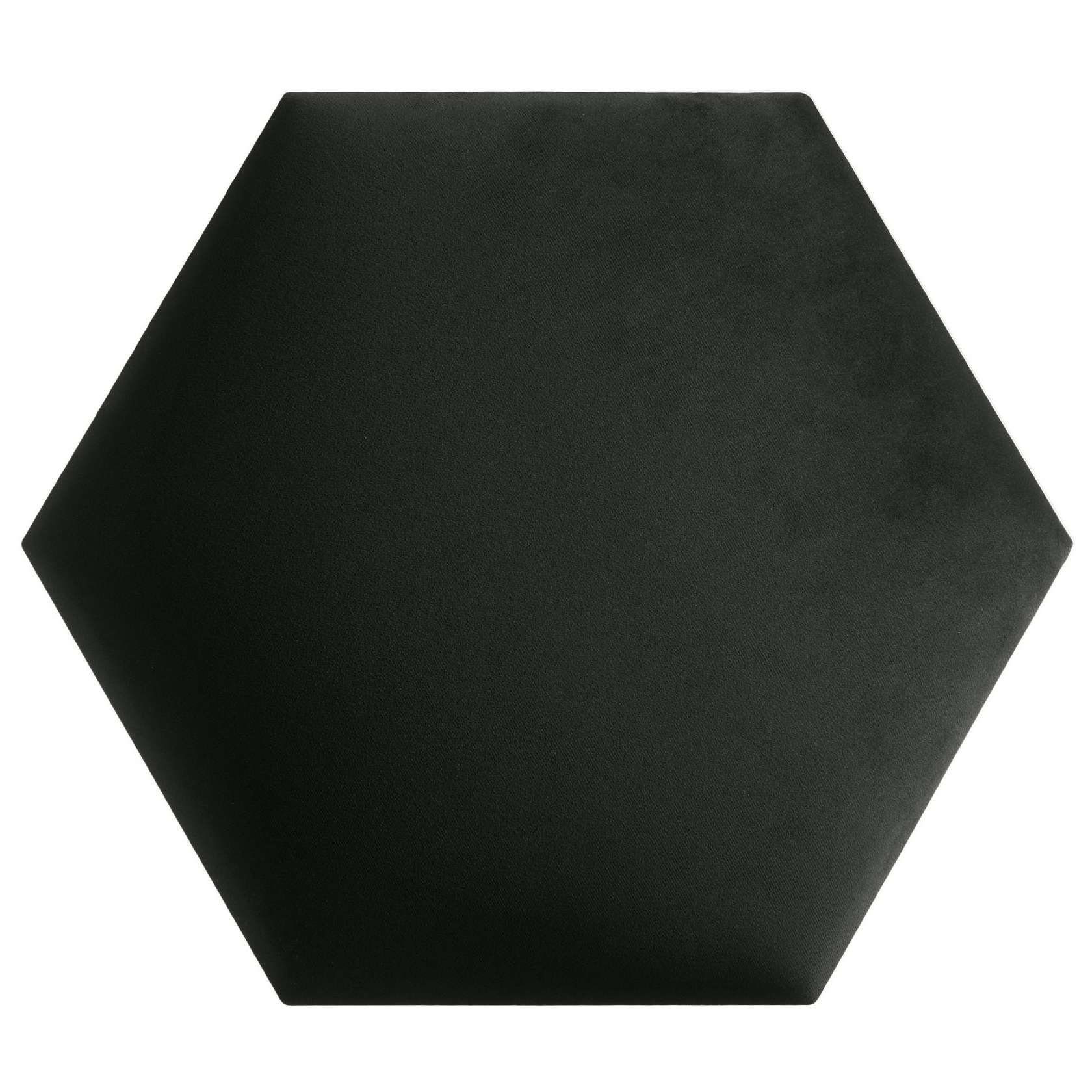 gut), Hexagon, Dunkelgrau (1 Stoff - - softwalls - 5 Schalldämmend St., Wandpaneele, Wandkissen Kopfteil (sehr Samt