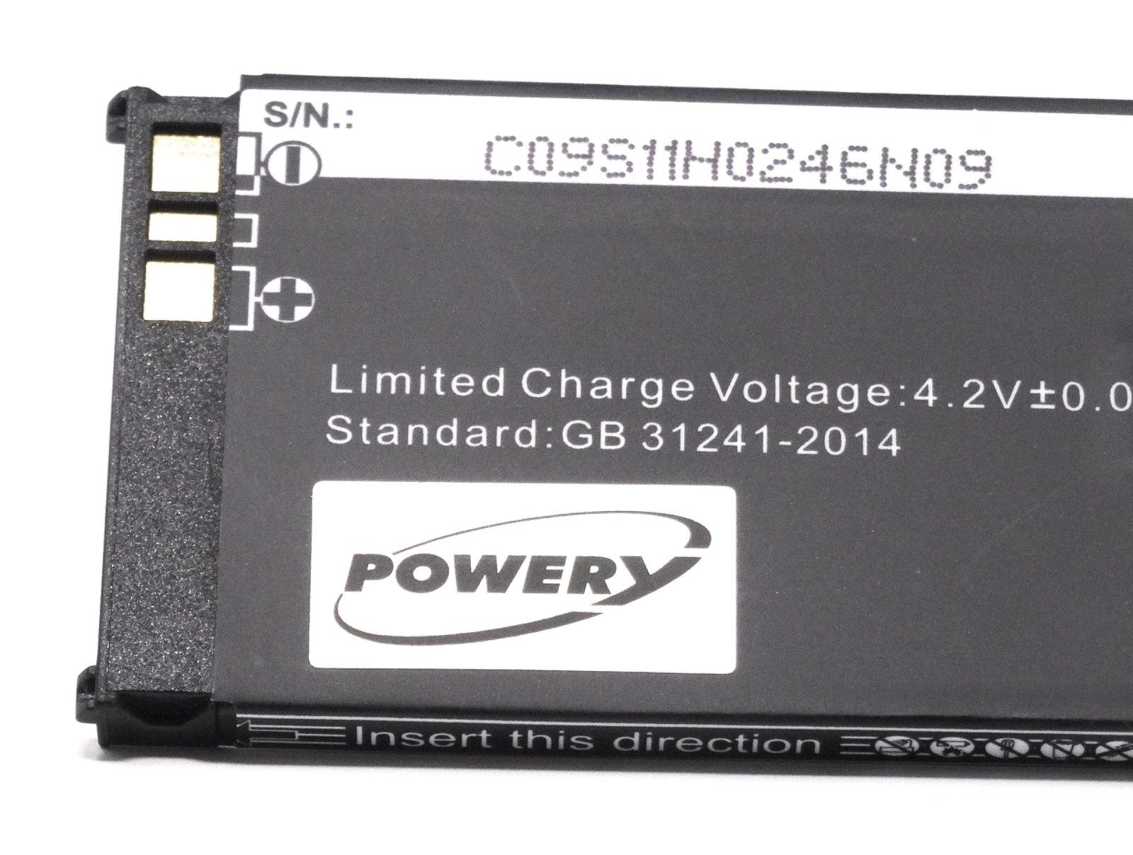 Powery Akku für Sharp GX25 Handy-Akku 950 mAh (3.7 V)