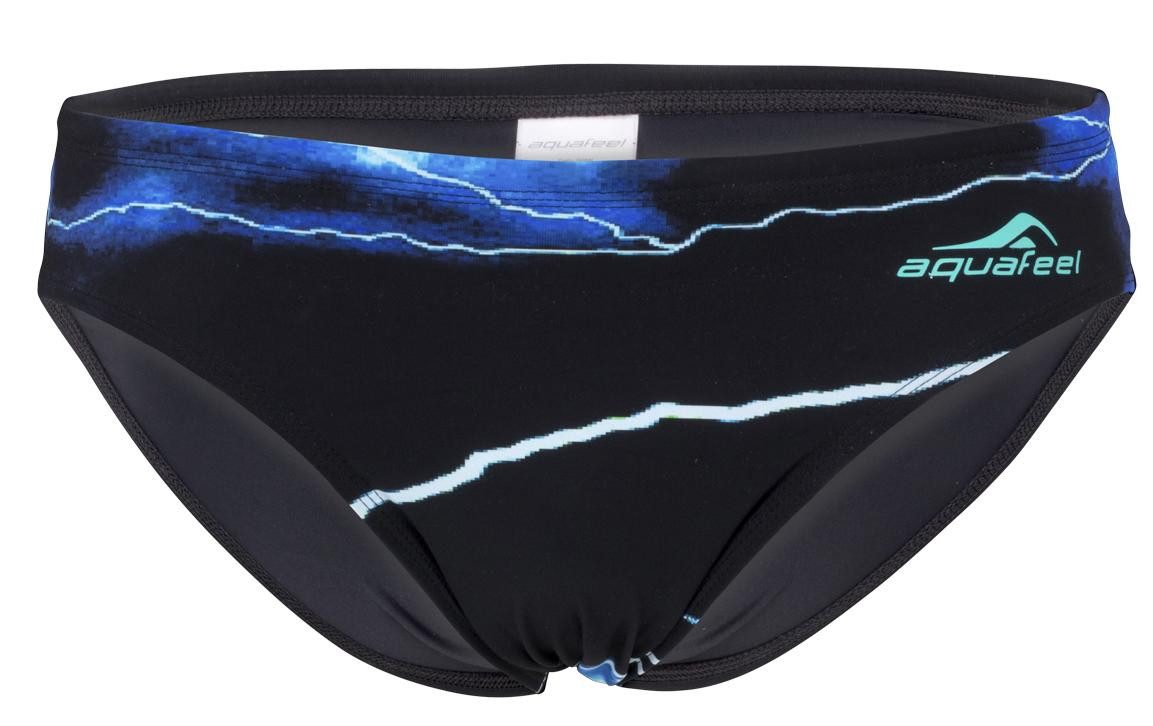 aquafeel Badehose Brief black/thunder
