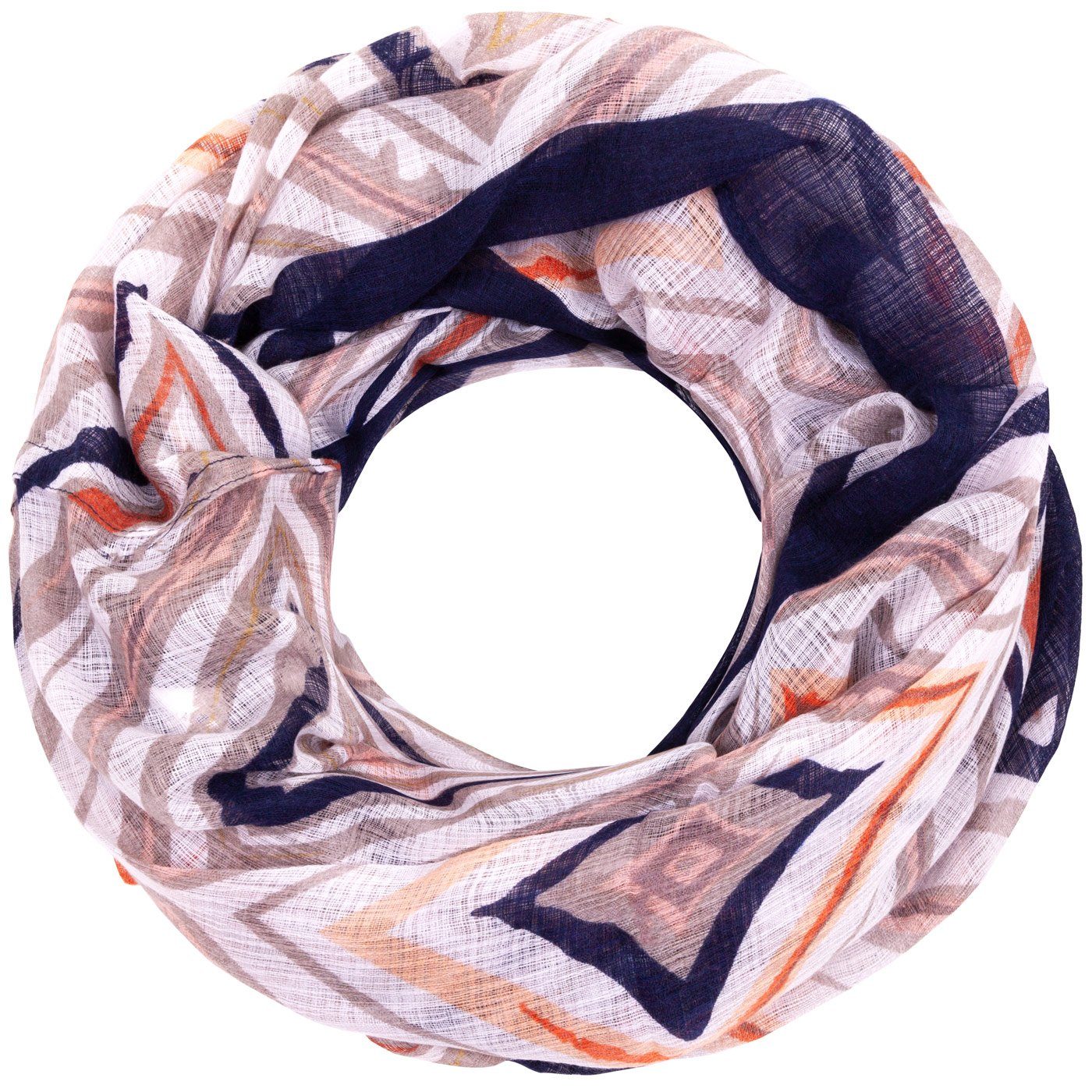 Faera Loop, Damen Schal gemustert weicher und leichter Damen Loop Rundschal günstig online kaufen