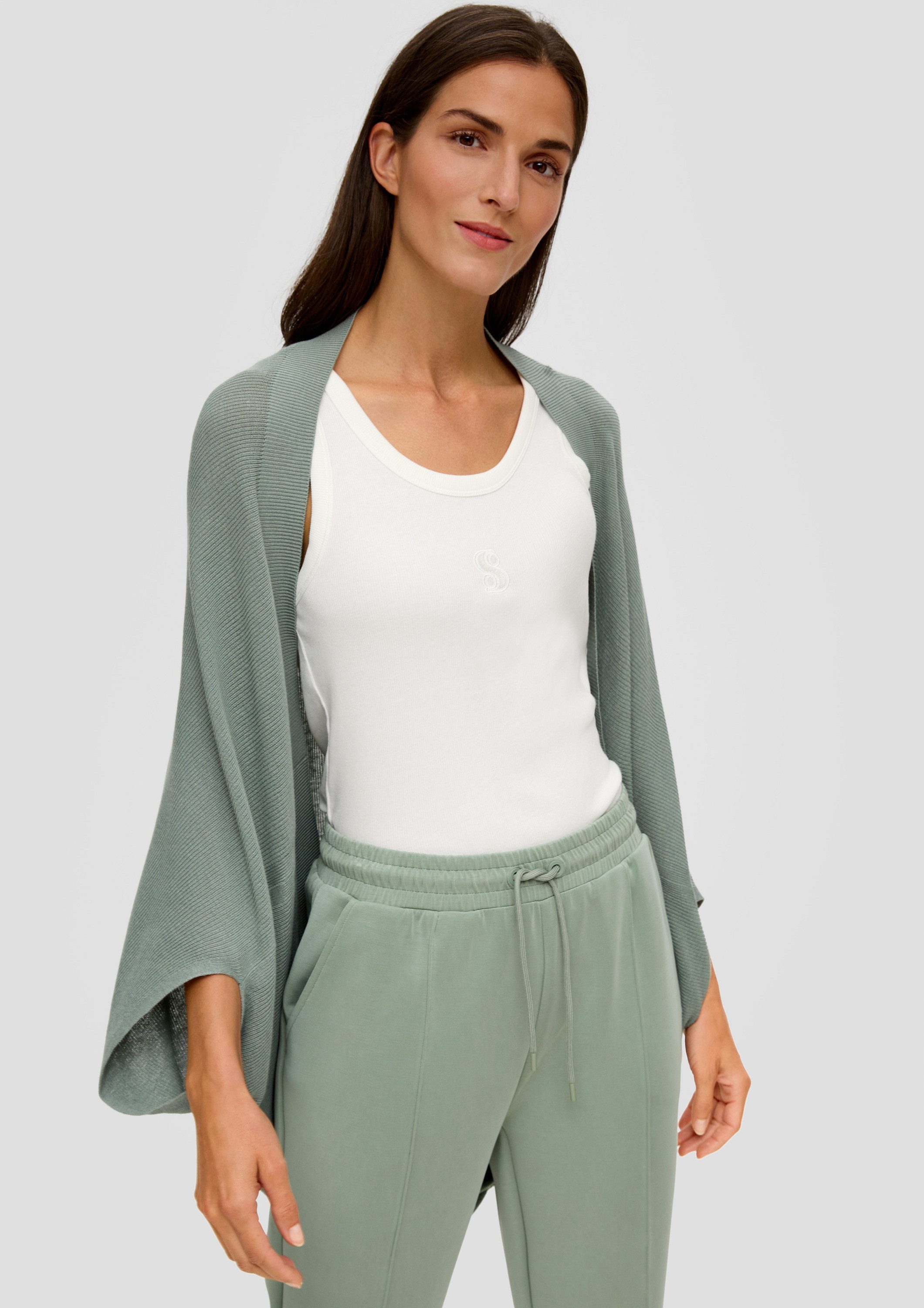 s.Oliver Poncho Indoor-Poncho Poncho in Strickmuster