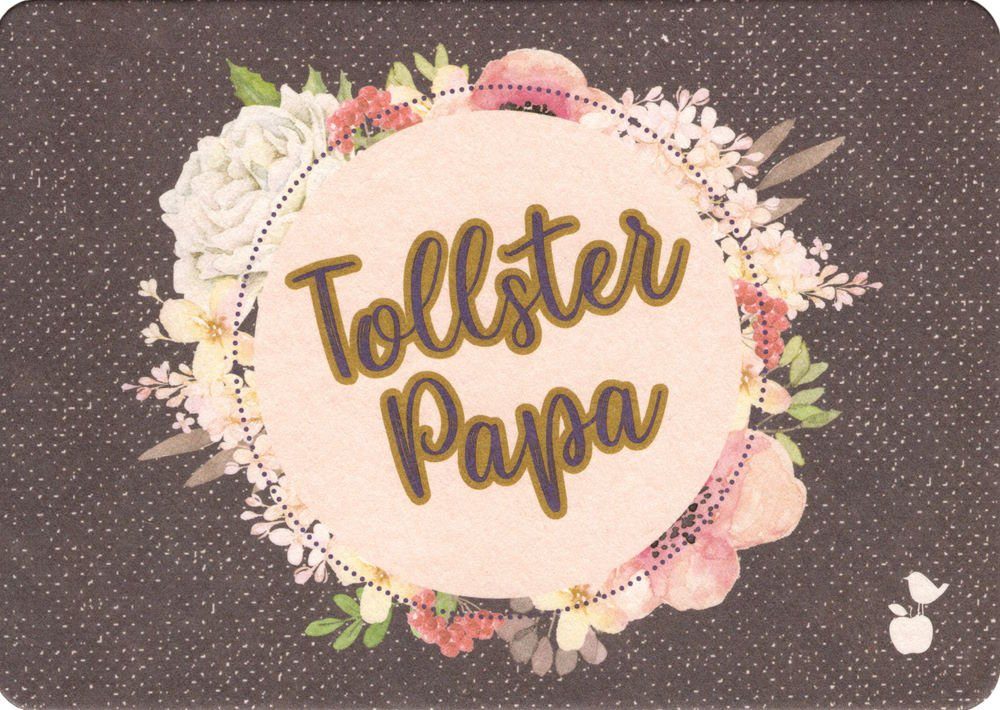 "Tollster Papa" Postkarte