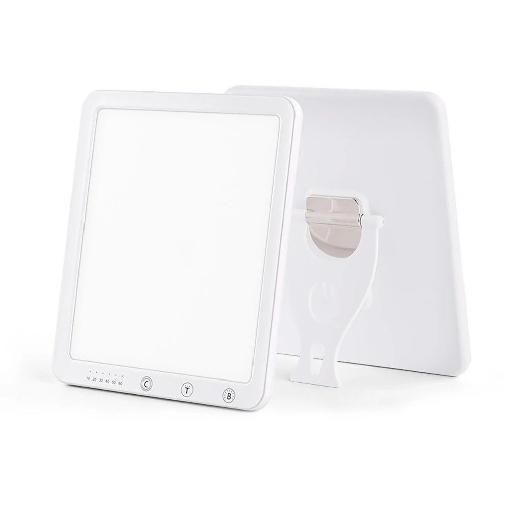 VIVIHEYDAY Tageslichtlampe 10000 Lux, Lichttherapielampe mit Timer & 5 Helligkeitsstufen, Sonnenlicht Lampe für Lichttherapie, Faltbarer Ständer lichttherapie für den Büro/Zuhause