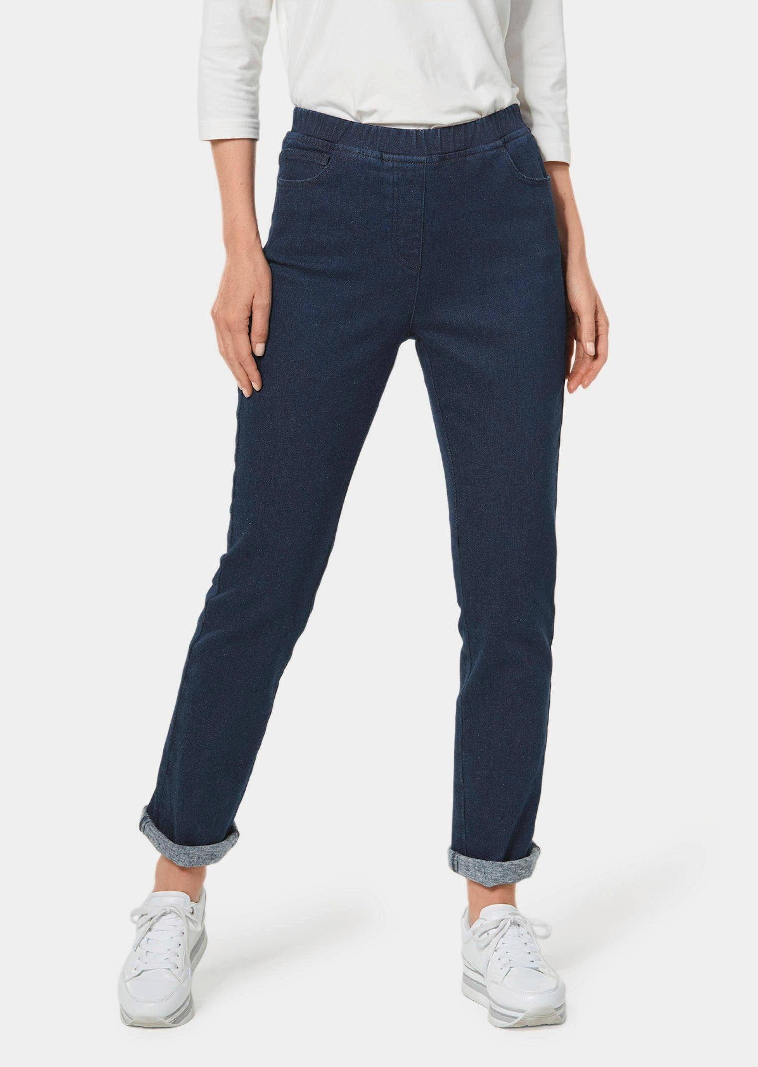 GOLDNER Bequeme Jeans »Kurzgröße - Stretchbequeme Thermo-Jeans LOUISA mit  kuscheliger Innenseite« Ohne online kaufen | OTTO