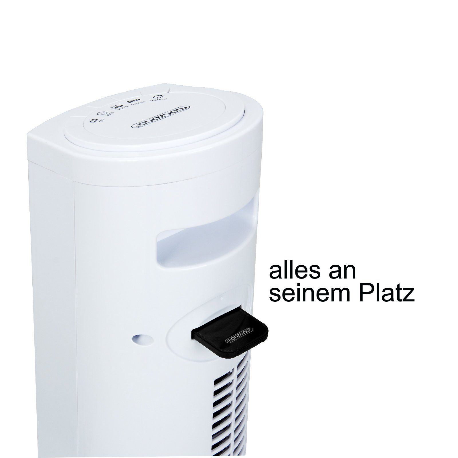 mit monzana Ventilator Fernbedienung Turmventilator, 4 Säulenventilator Standventilator