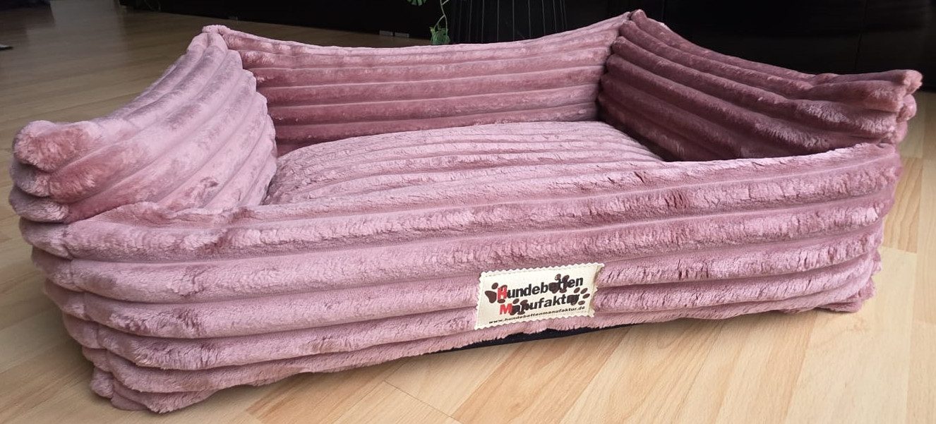 Hundebettenmanufaktur Tierbett Hundebett Comodo mit Cordbezug, Cord