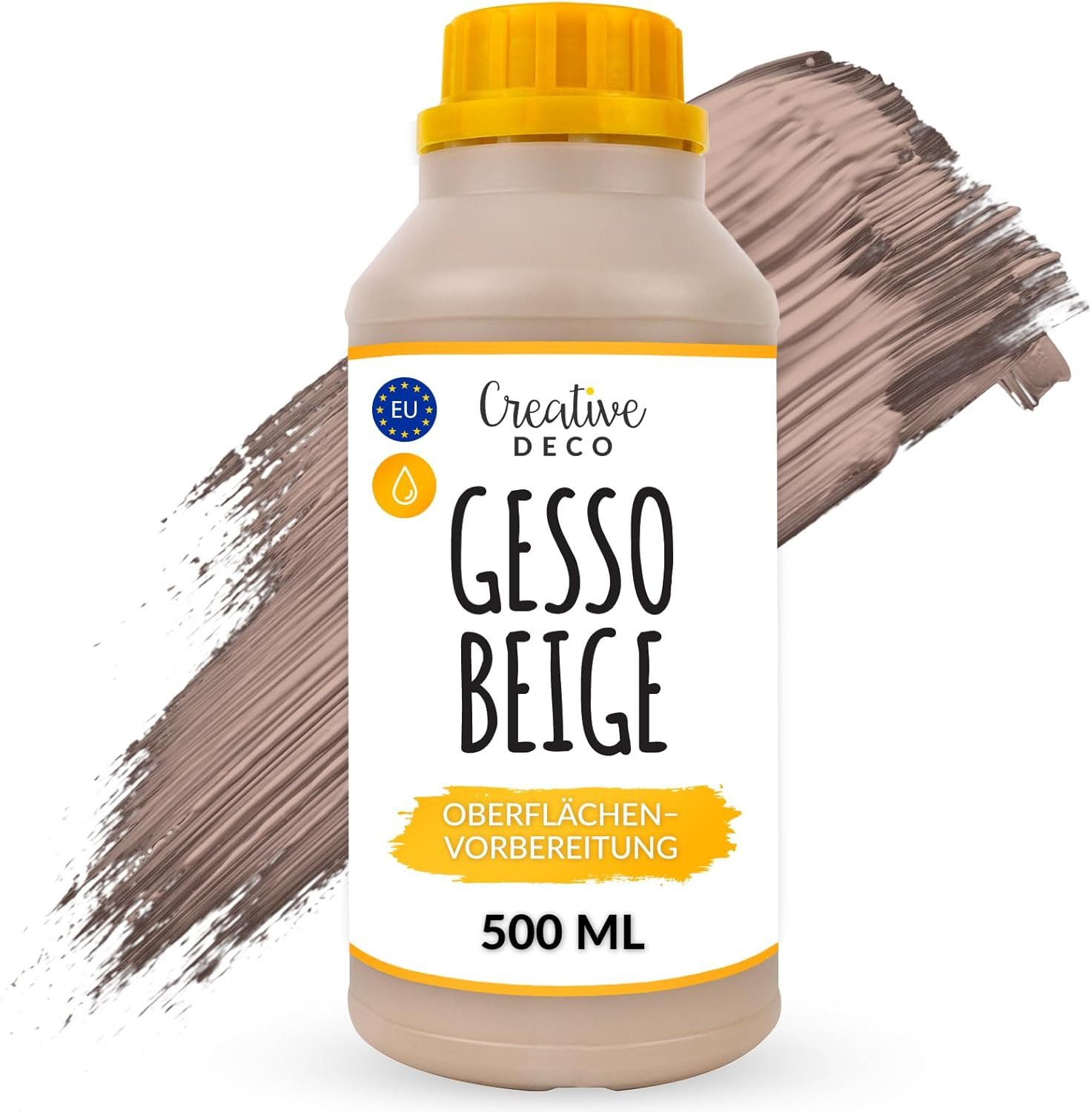 Creative Deco Grundierfarbe Professionell Gesso 1L Grundierung für Malerei
