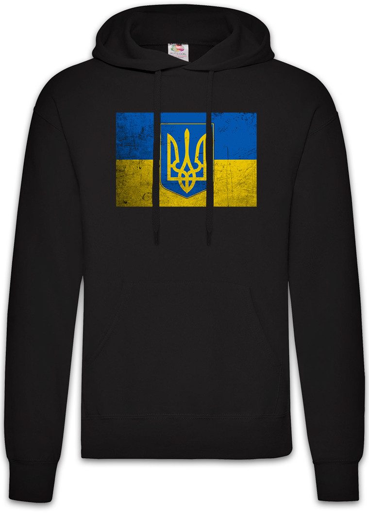 Hoodie Classic Ukraine Flag Herren Hoodie Against War Widerstand Fahne Faust