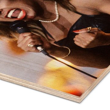 Posterlounge Holzbild akg-images, Tina Turner - Power on Stage, Fotografie