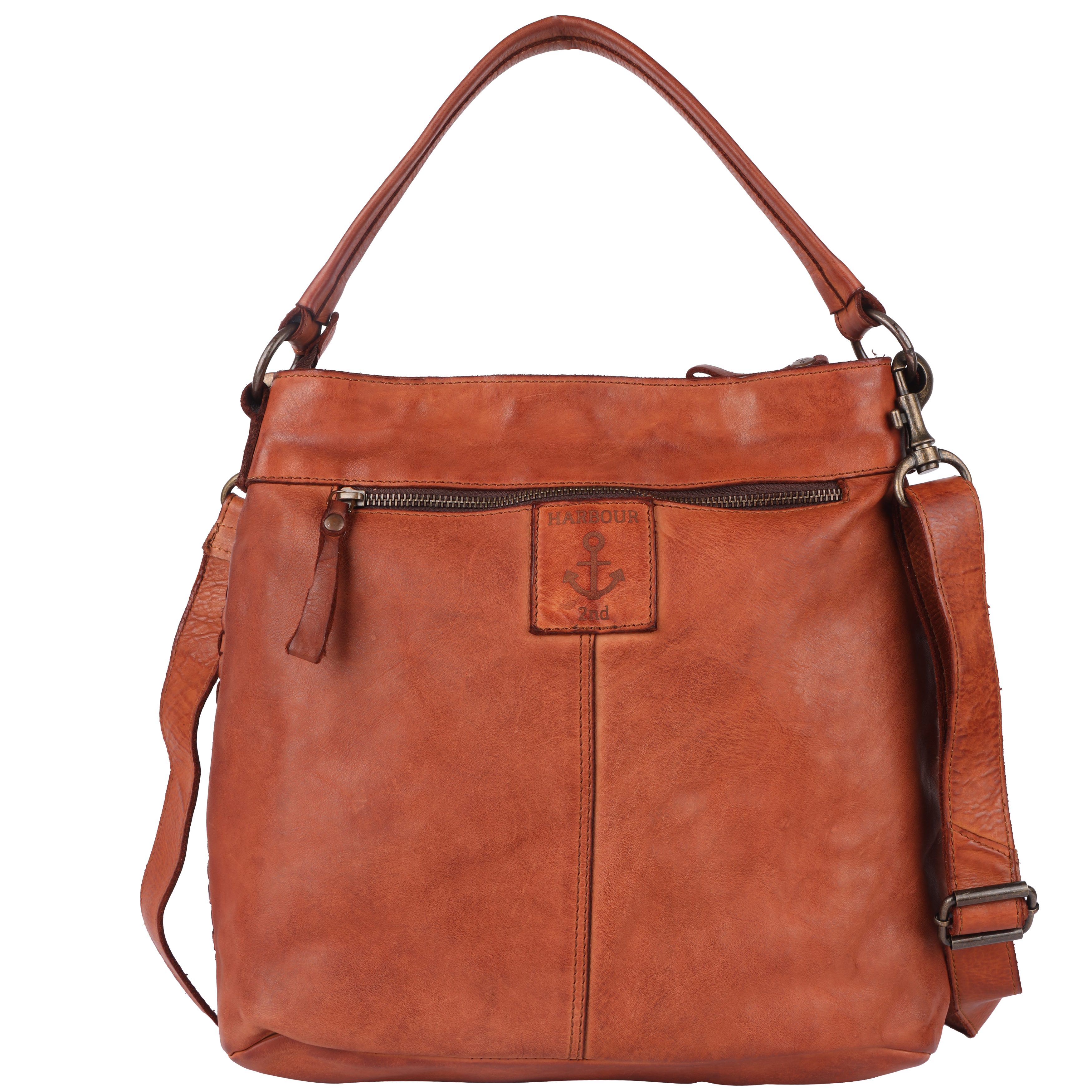 HARBOUR 2nd Handtasche Iris, Damen Umhängetasche, Schultertasche, Tragetasche in Flechtoptik