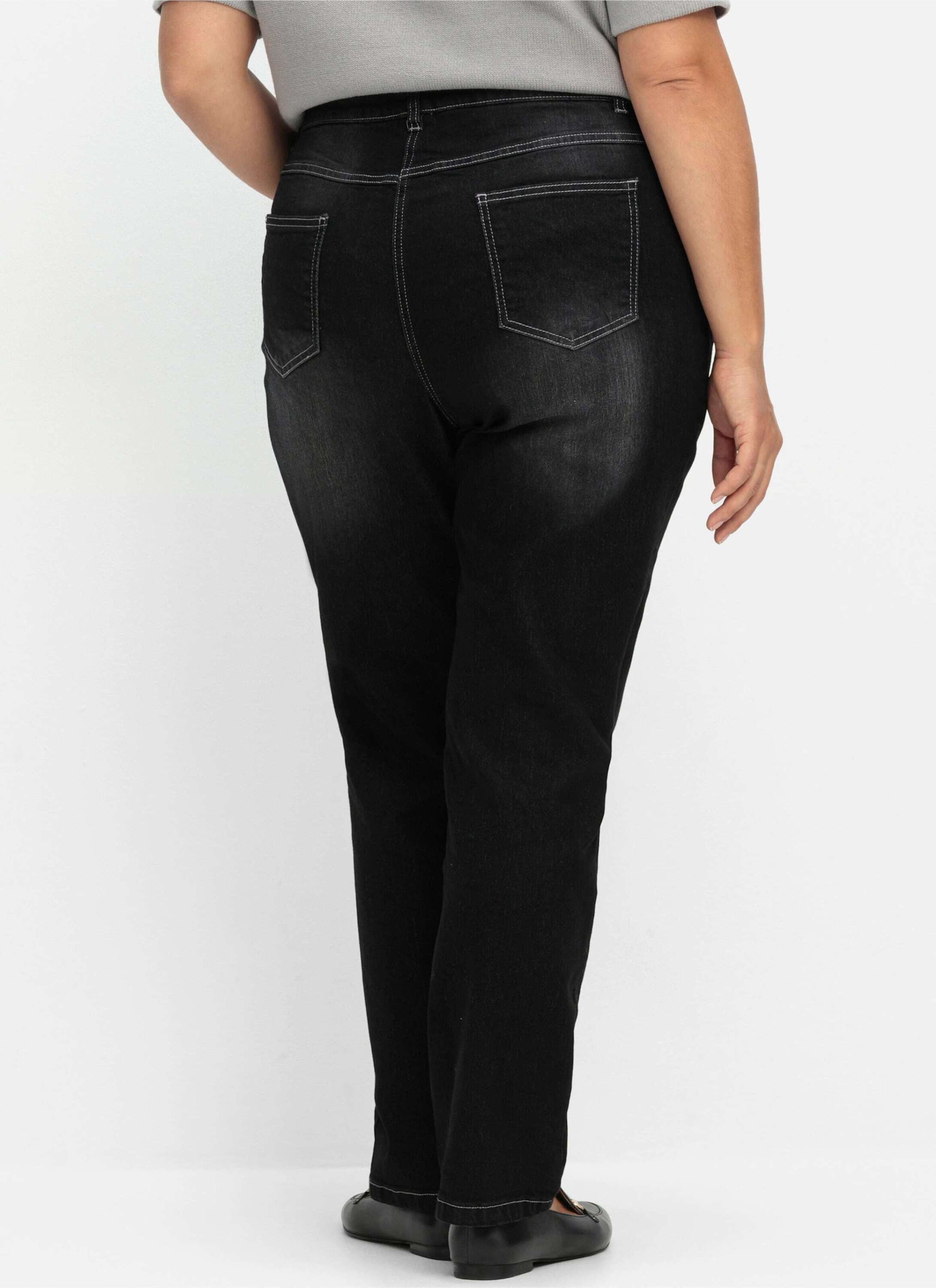 Sieh an! Bequeme Jeans Jeans komfortabel mit elastischem High-Waist-Bund