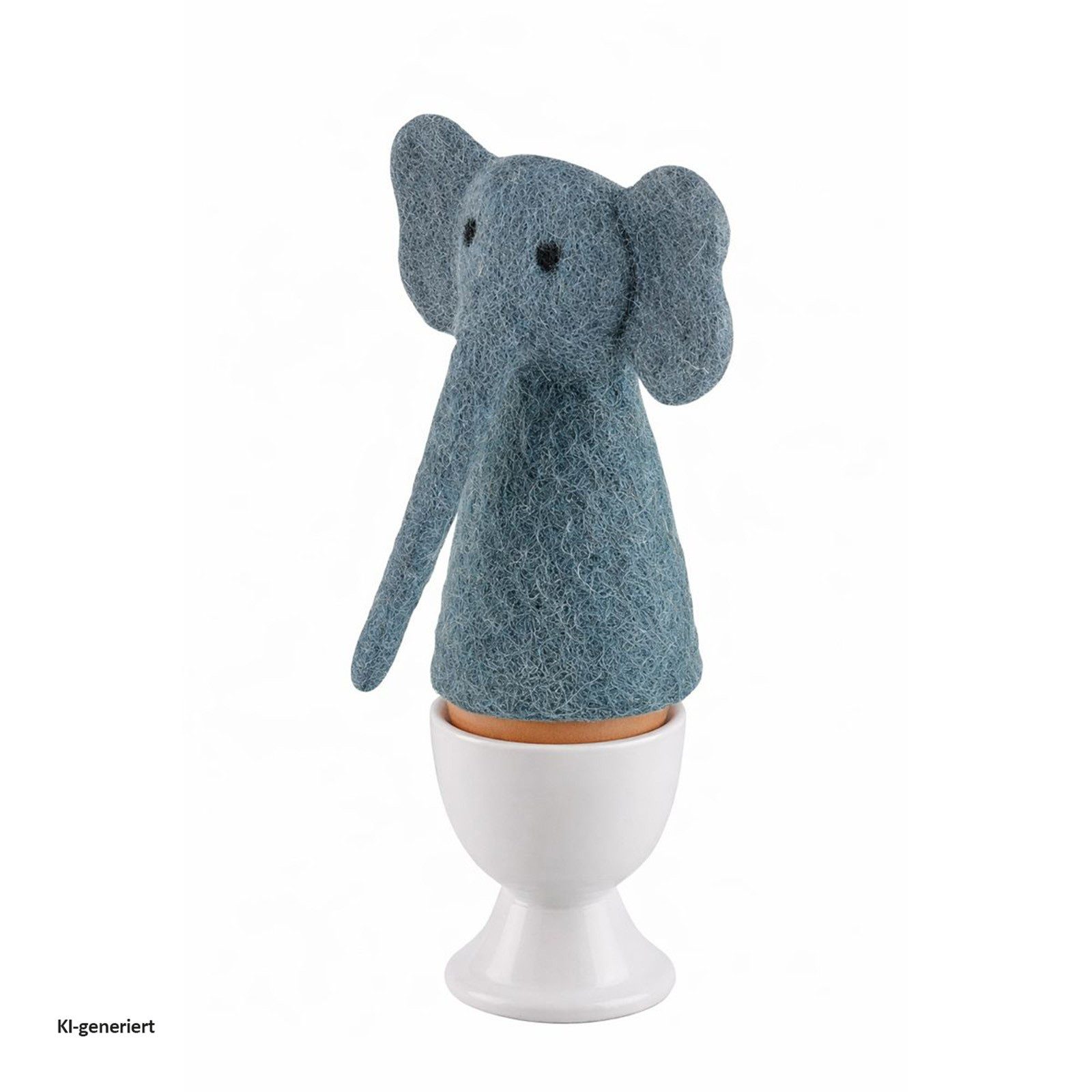 Cilio Eierbecher Eierwärmer LANA Elefant, (Stück, 1-tlg), Filz Tiermotiv handgefertigt