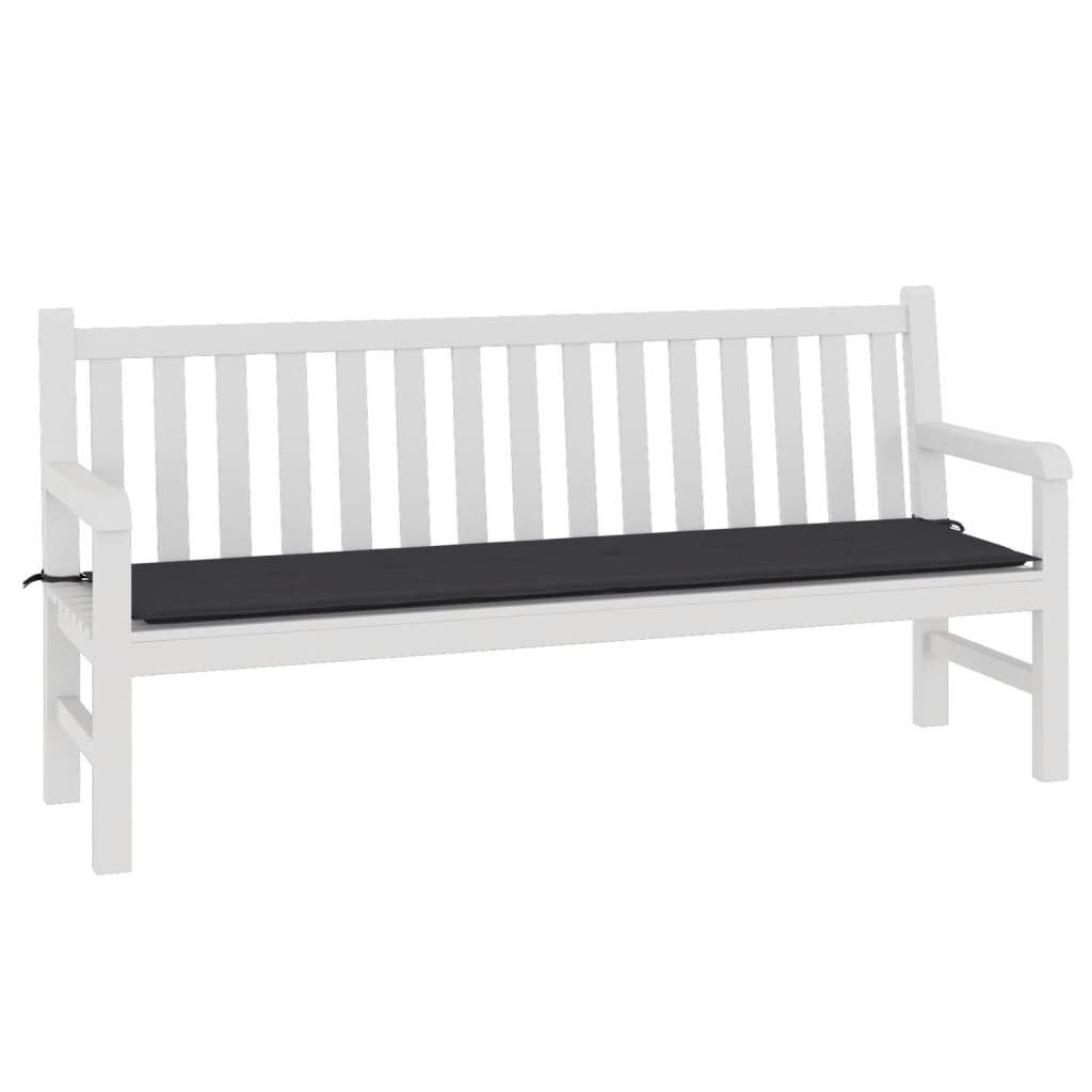 vidaXL Sitzauflage Gartenbank-Auflage Schwarz 180x50x4 cm günstig online kaufen