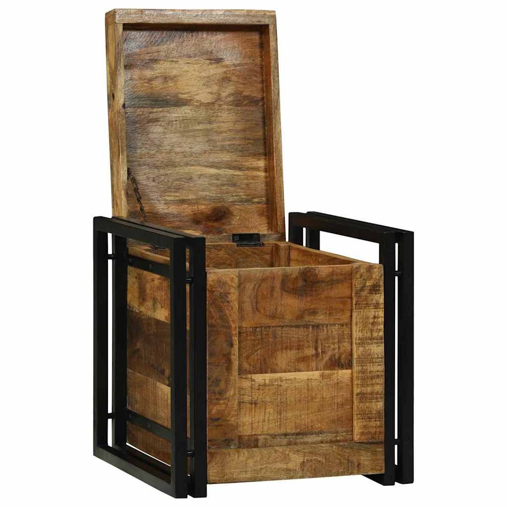 vidaXL Aufbewahrungsbox Aufbewahrungsbox Braun und Schwarz 40 x 40 x 40 cm (1 St)