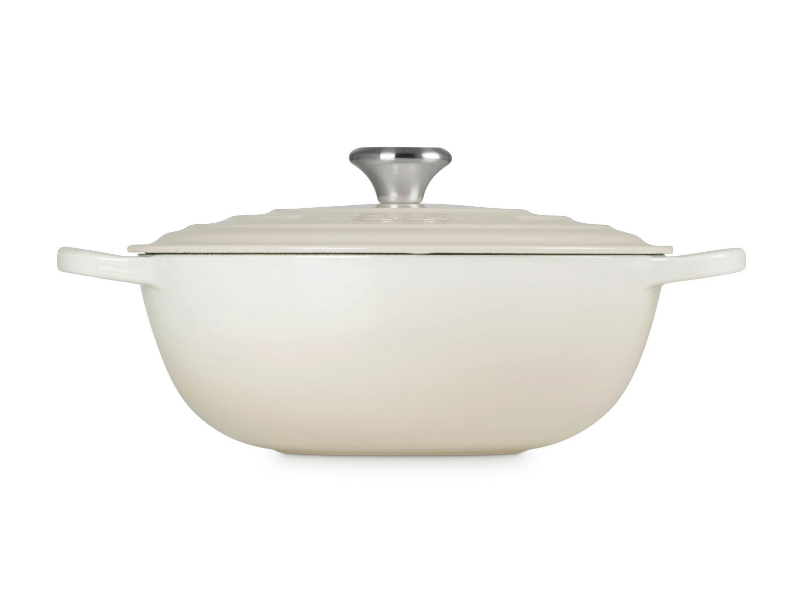 LE CREUSET Кастрюли жаровни Кастрюли жаровни La Marmite Signature rund meringue 28cm, Emailliertes Gusseisen