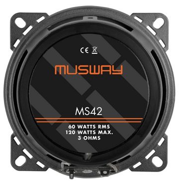 Musway MS42 10cm Koax Lautsprecher Auto-Lautsprecher (Musway MS42 - 10cm Koax Lautsprecher)