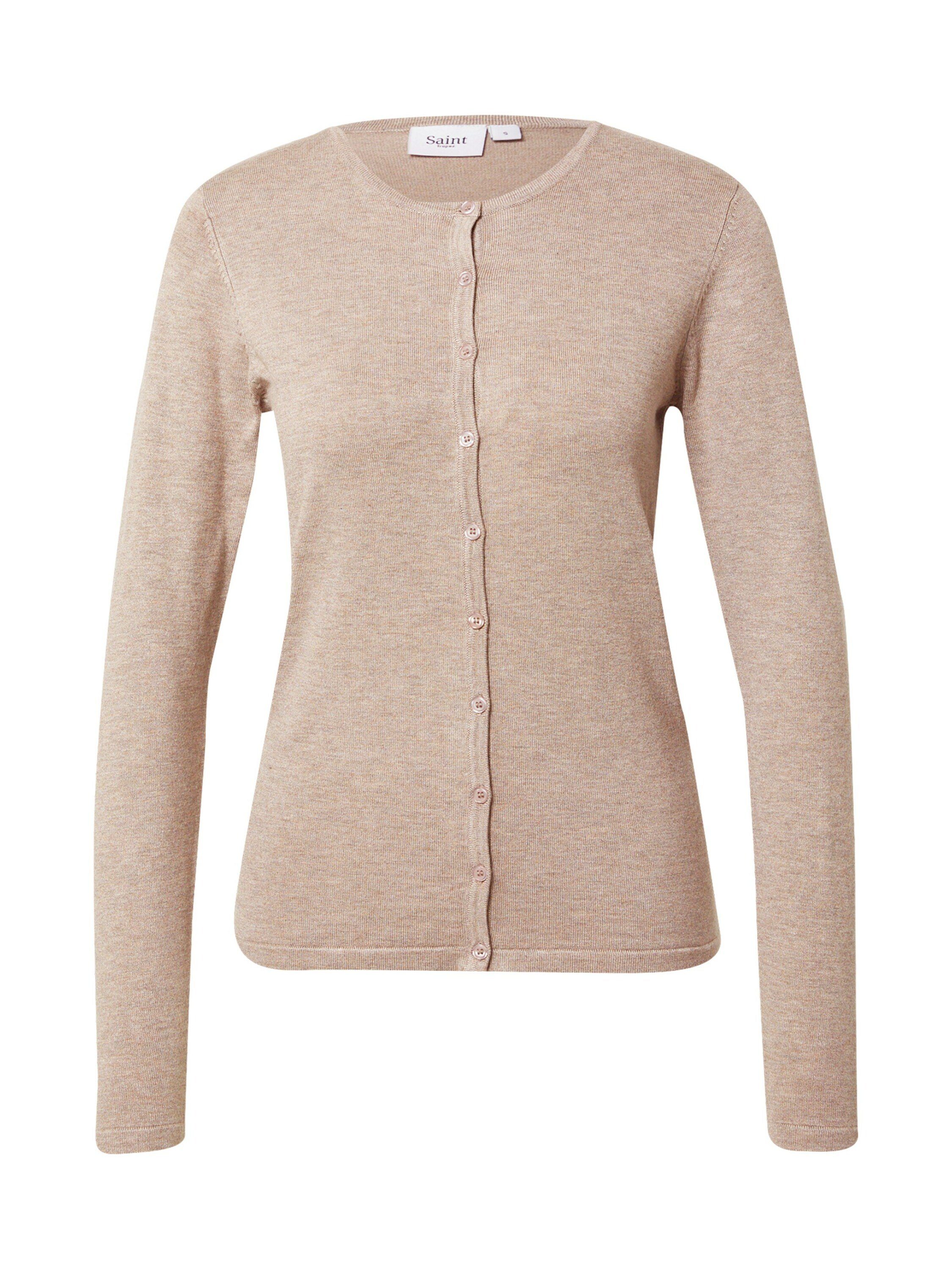 Details Strickjacke Saint Mila Tropez Plain/ohne (1-tlg)