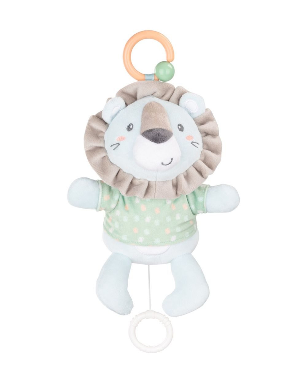 Kikkaboo Kuscheltier Plüsch-Spieluhr, Aufzieh-Spieluhr, C-Ring, Einschlafhilfe, ab Geburt, weicher Plüsch