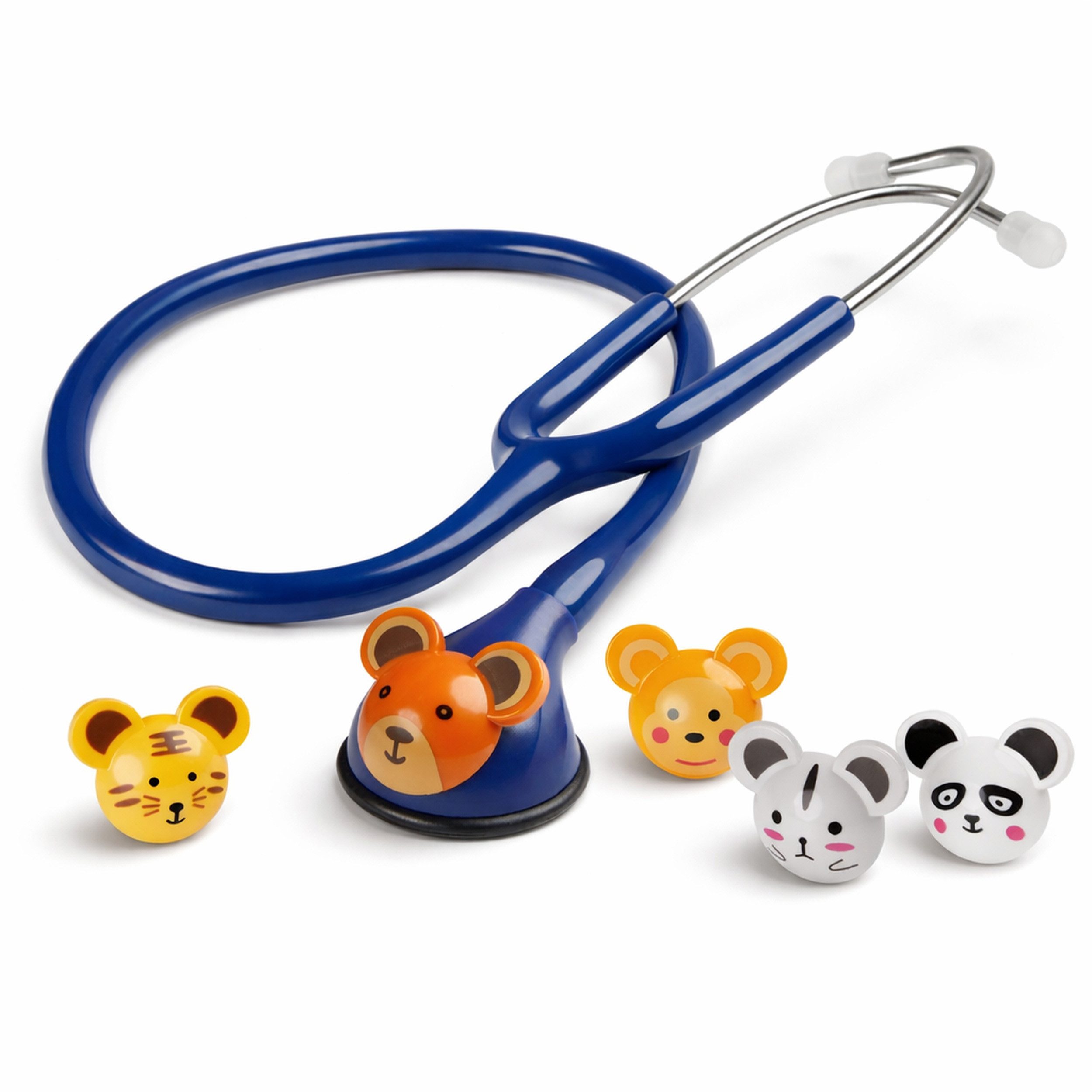 pulox Stethoskop Pulox CSC-10 Kinder Stethoskop mit 5 Tier-Pins in Dunkelblau