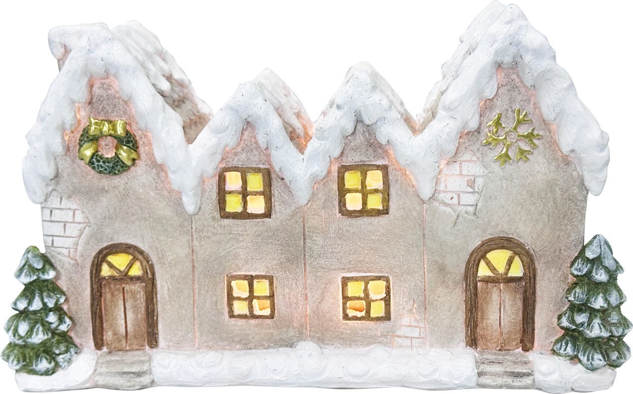 Trend Line Dekofigur TrendLine LED Haus 33 x 11 x 20 cm warmweiß