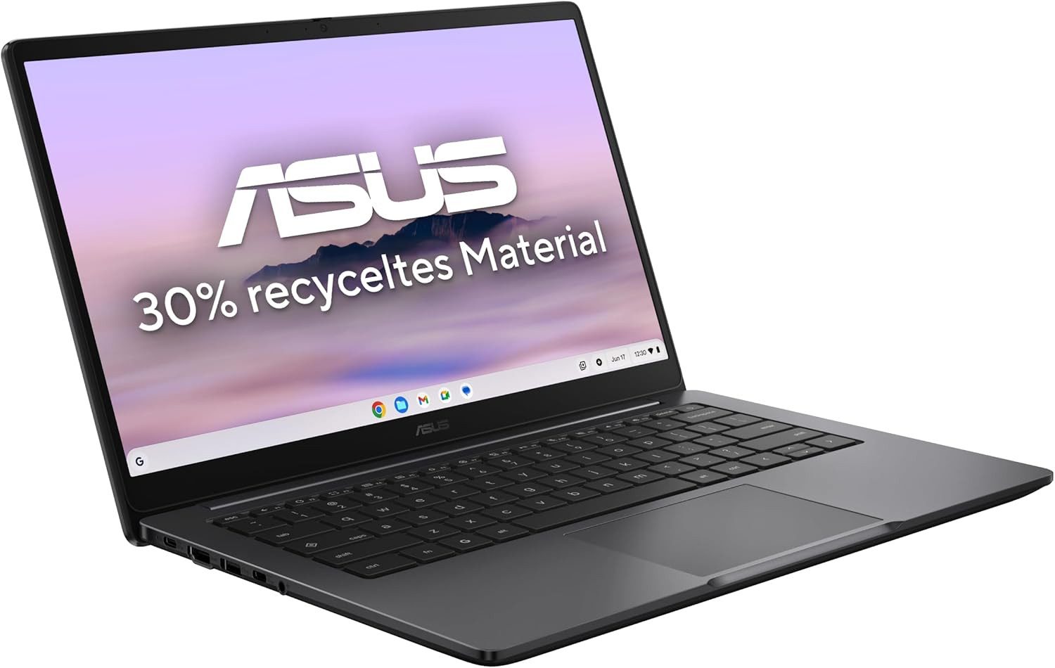 Asus Chromebook Plus CX14 Laptop Intel Core 3, 8GB RAM, 128GB eMMC ChromeOS Chromebook (35,56 cm/14 Zoll, Intel Core 3 N355, Intel UHD Graphics, Webcam mit Abdeckung)