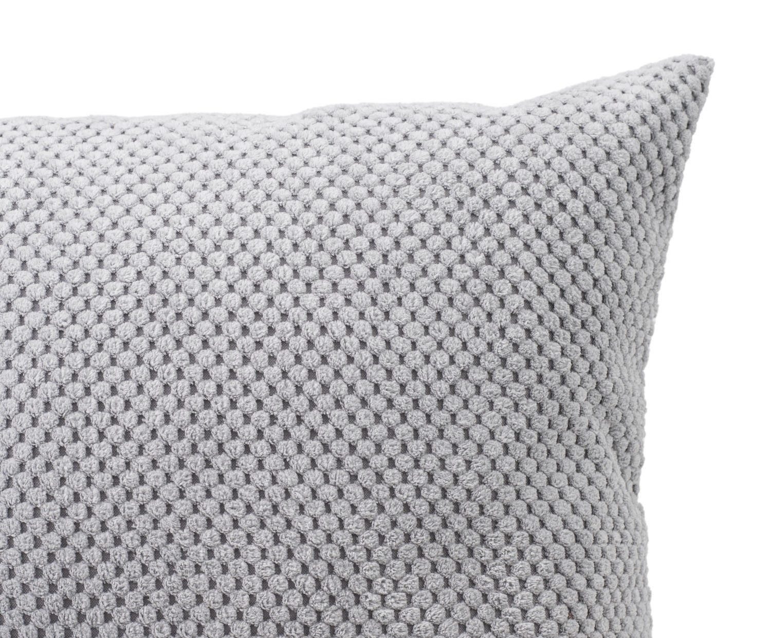 Gözze Kissenhülle SVEN, Silbergrau, Polyester, Bubbleoptik, (1 Stück), 50 x günstig online kaufen