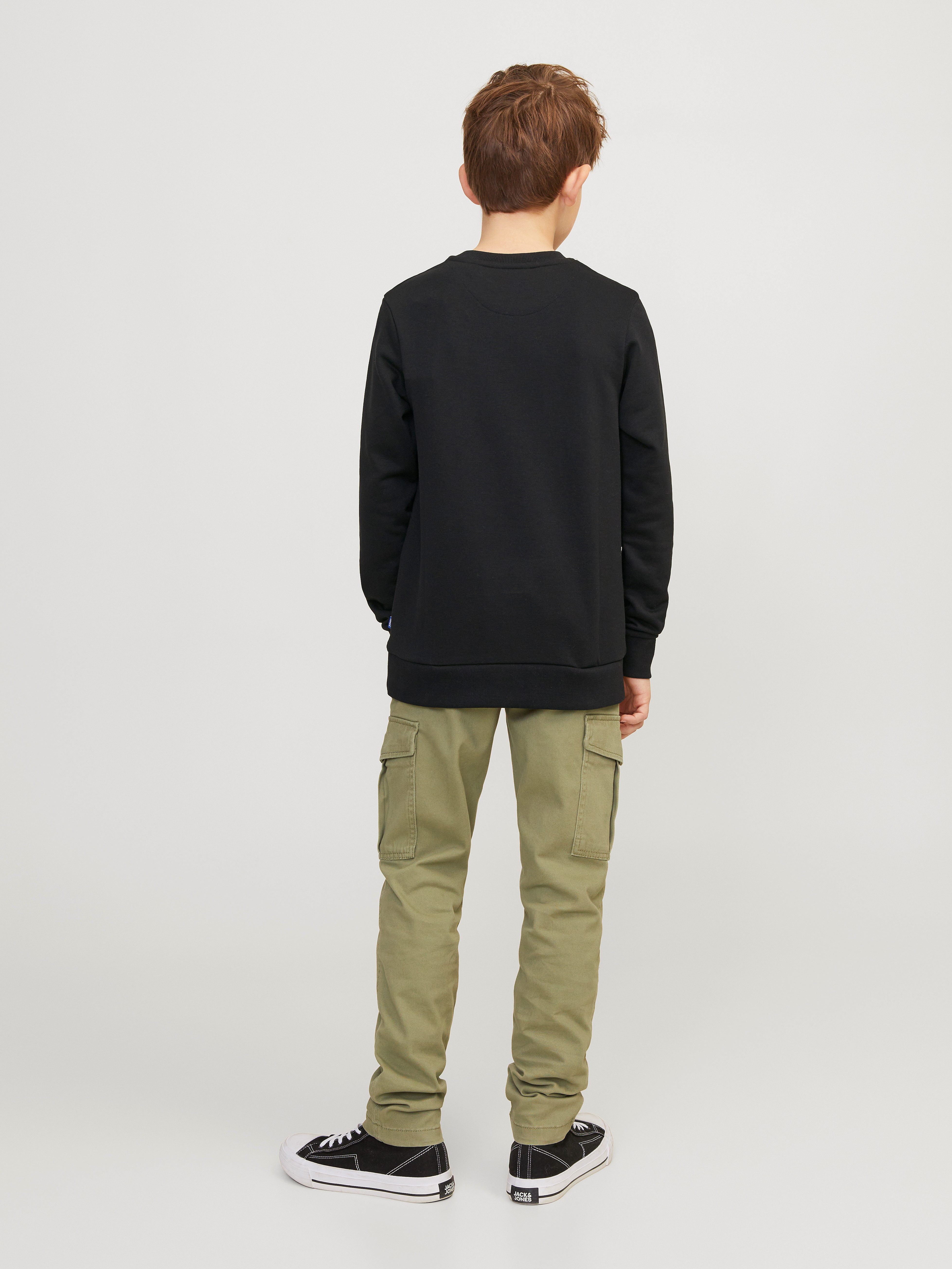 Jack & Jones Junior Sweatshirt JJEBRADLEY einfach kombinierbar, pflegeleicht Materialmix, regular fit