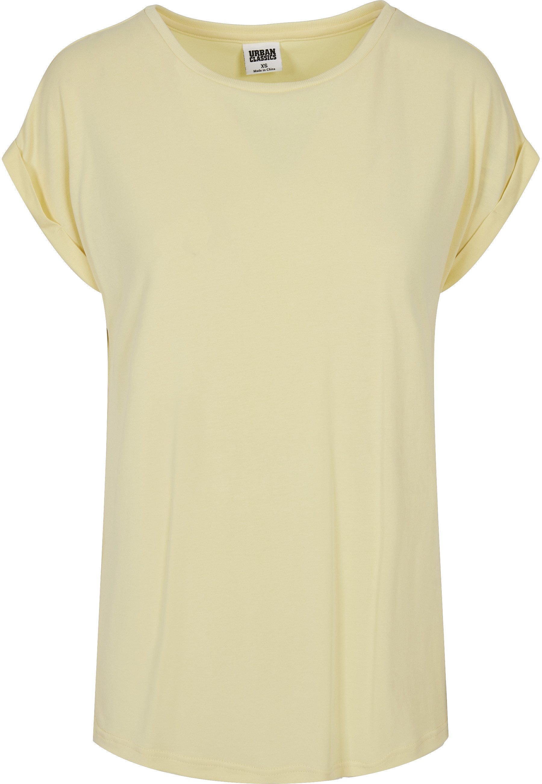URBAN CLASSICS Kurzarmshirt Urban Classics Damen Ladies Modal Extended Shoulder Tee (1-tlg)