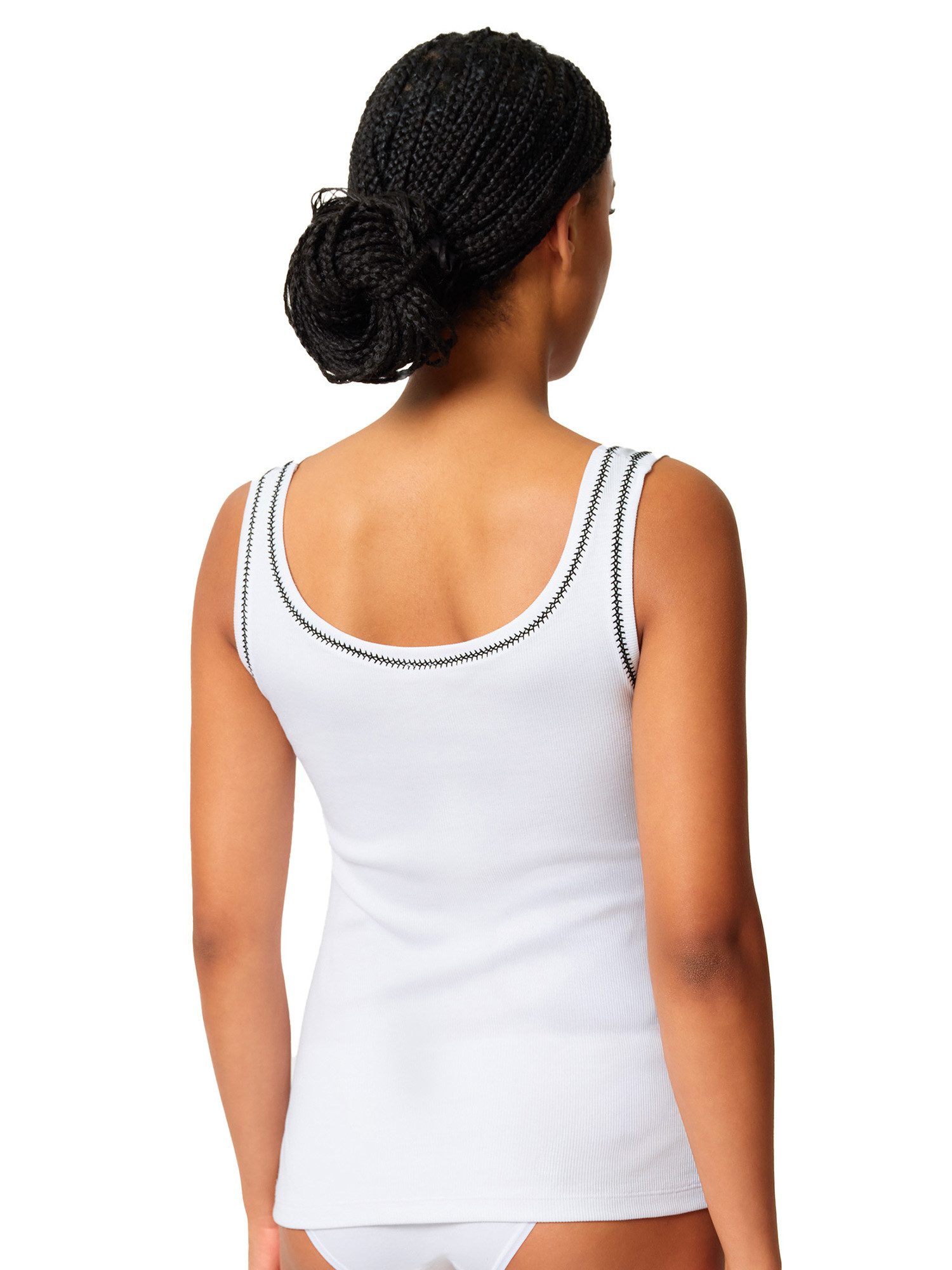 Skiny Achselhemd Damen Tanktop Rib TankTop (Stück, 1-St) Feinripp Optik