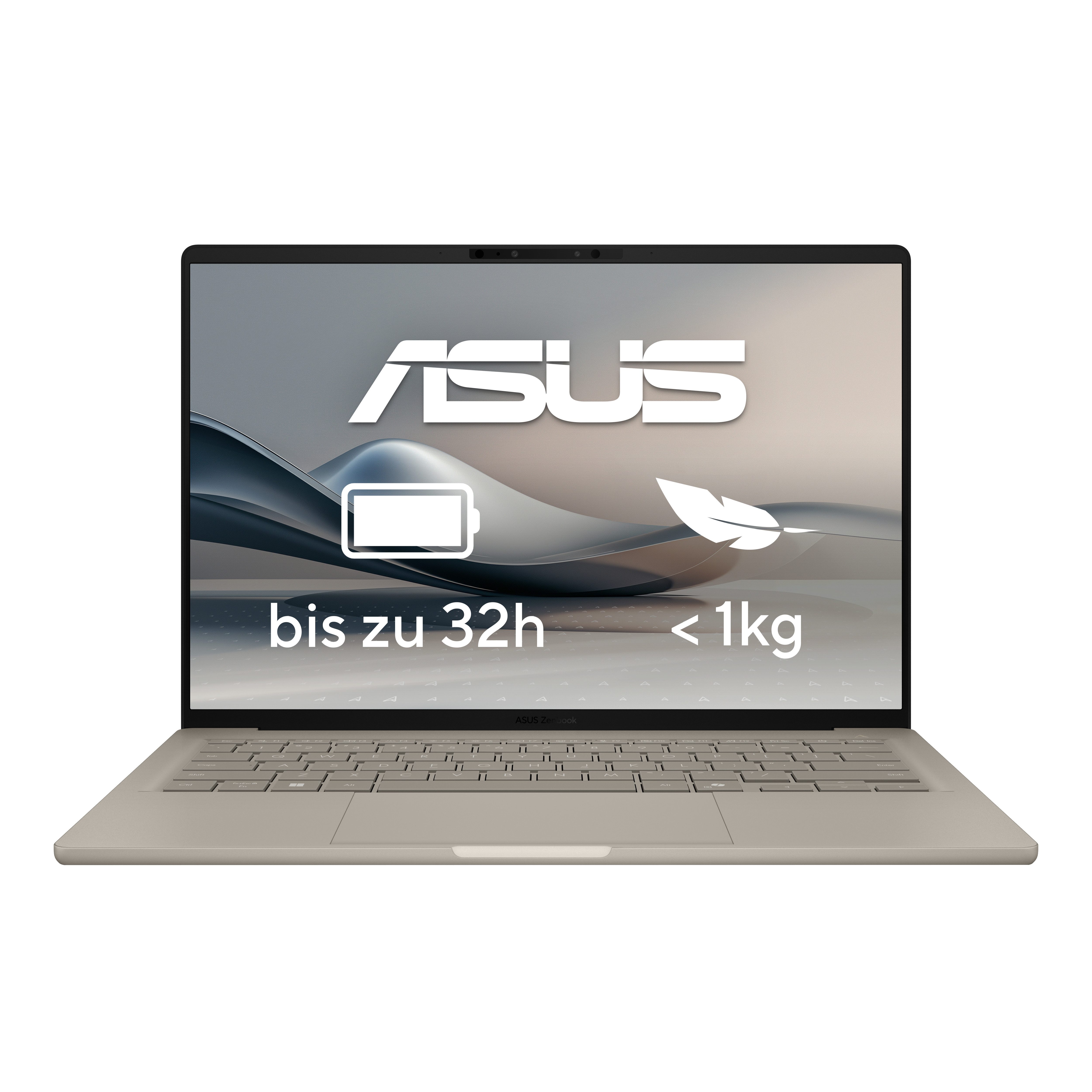 Asus Zenbook A14 X1-26-100 32 1TB UX3407QA-QD305W Gaming-Notebook (35,6 cm/14 Zoll, Qualcomm X X1-26-100, 1000 GB SSD)