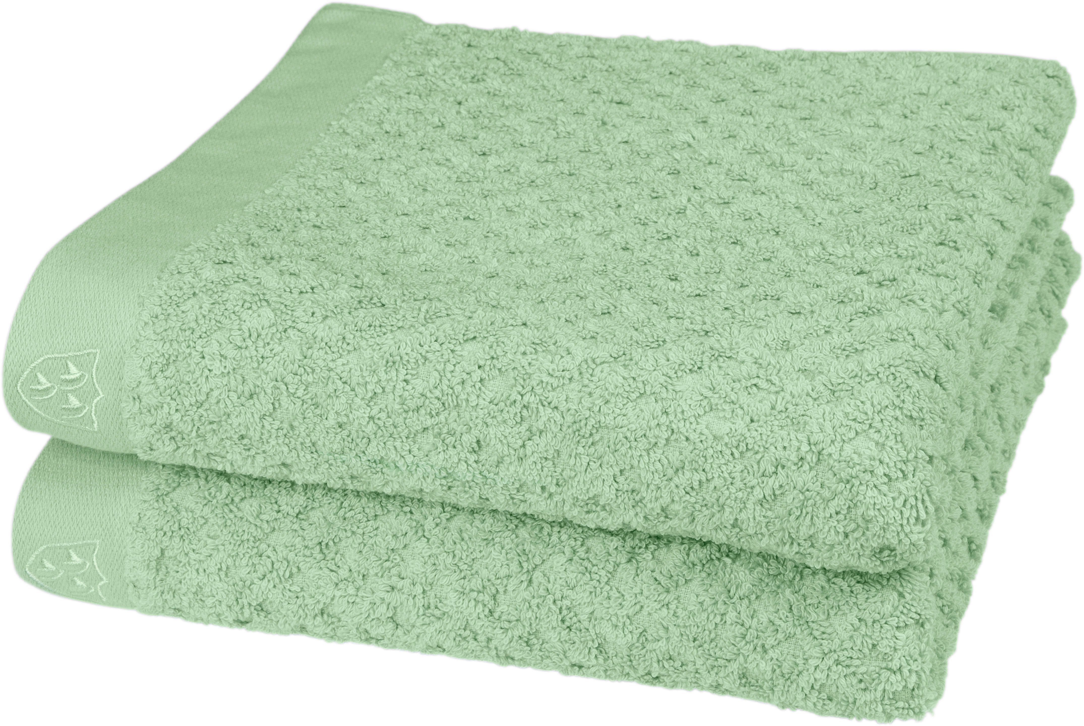 ROSS Handtücher Harmony, Frottier (Packung, 2-St), 100 % Baumwolle, Hoch Tief Struktur, viele Farben