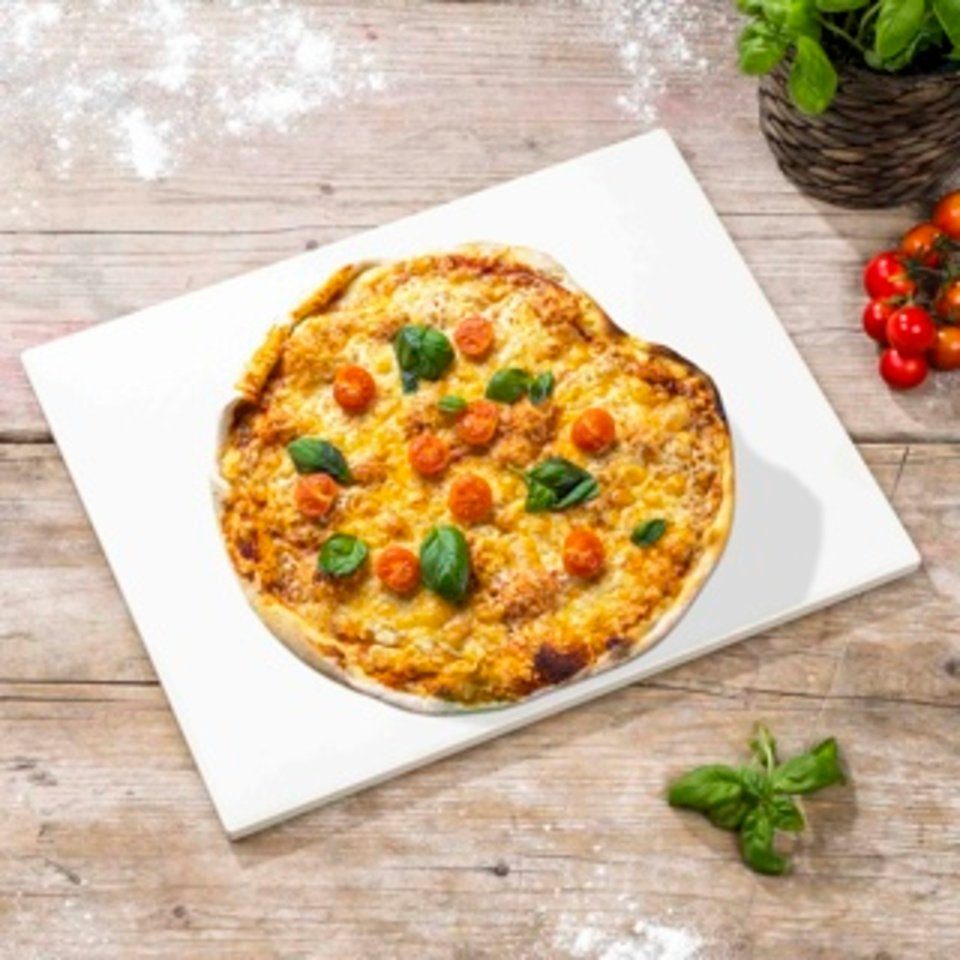 Haushalt International Backstein Pizza Backstein Maße: ca. 38 x 30 x 1,2cm, (1-St)